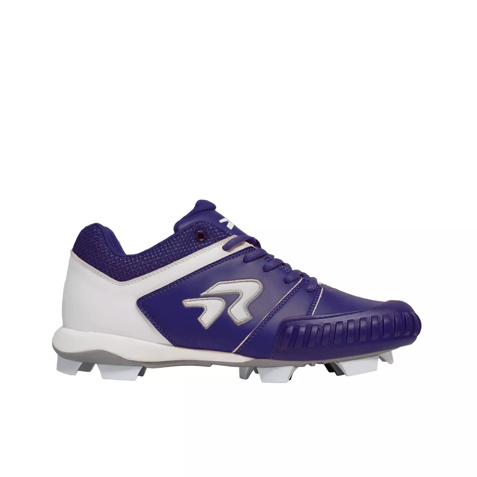 RIP-IT Ringor Flite "Purple/White" Women's Softball Cleat with Pitching Toe - PURPLE/WHITE