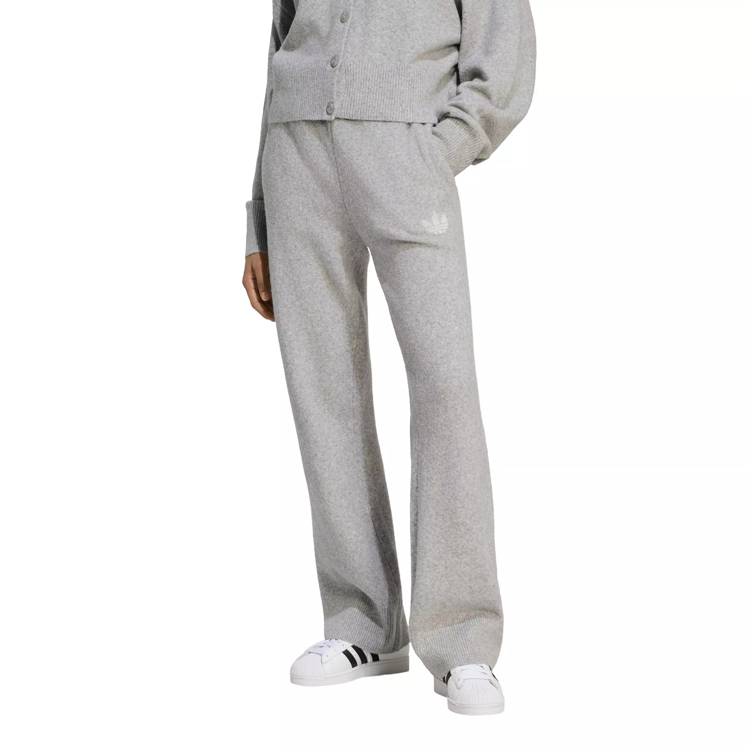 adidas Originals Women's Essentials Knit Pants - Grey - GREY