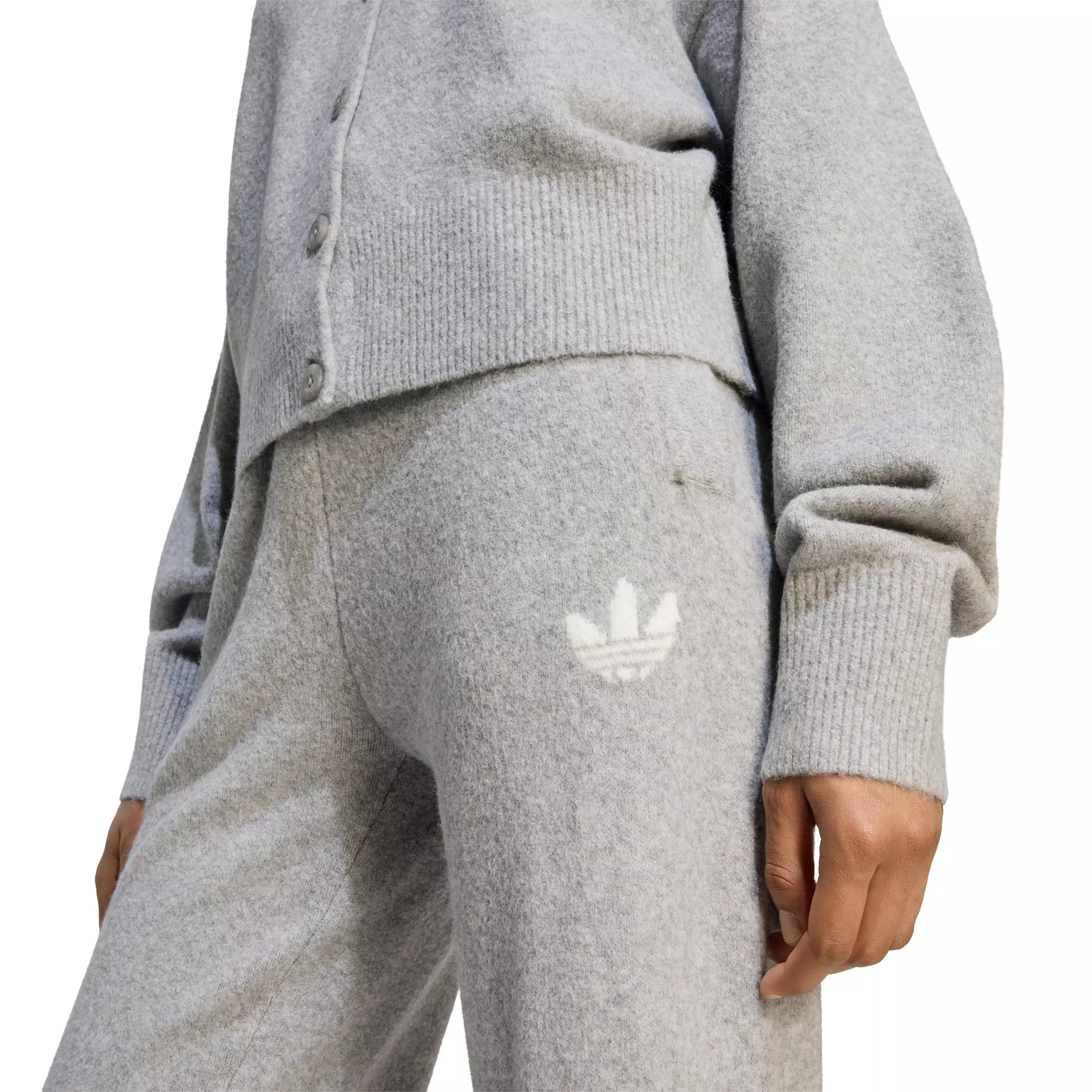 adidas Originals Women's Essentials Knit Pants - Grey - GREY