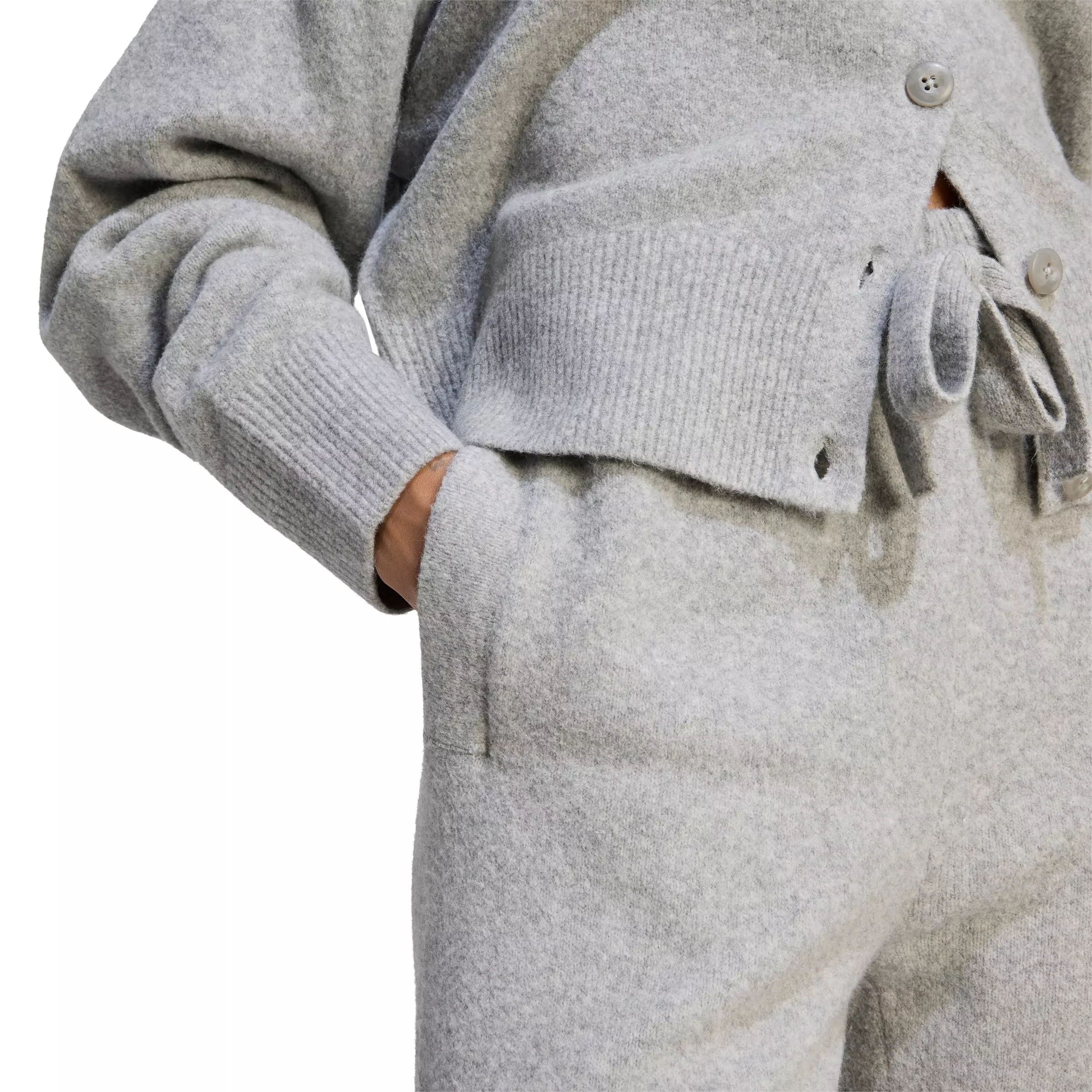 adidas Originals Women's Essentials Knit Pants - Grey - GREY