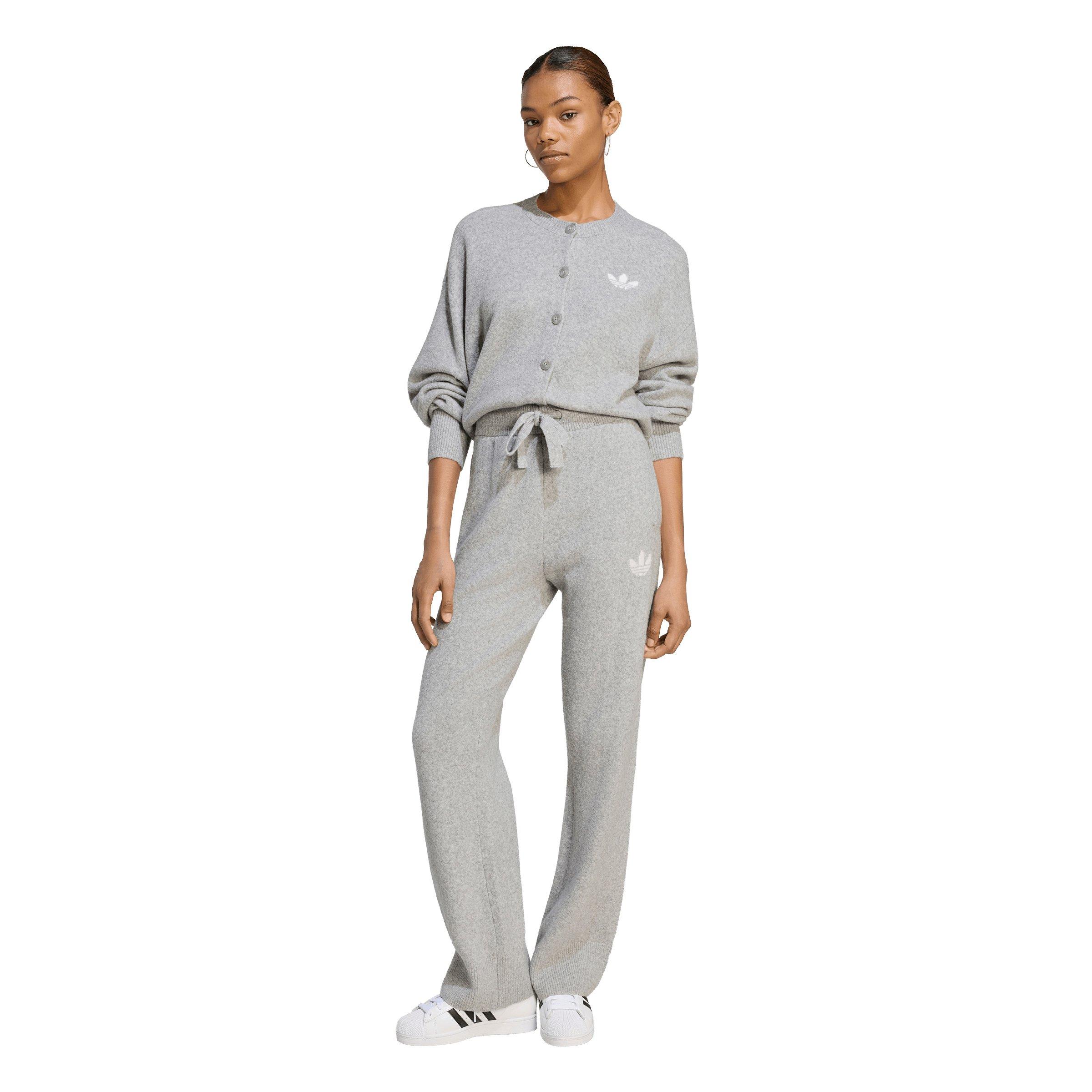 adidas Originals Women's Essentials Knit Pants - Grey - GREY