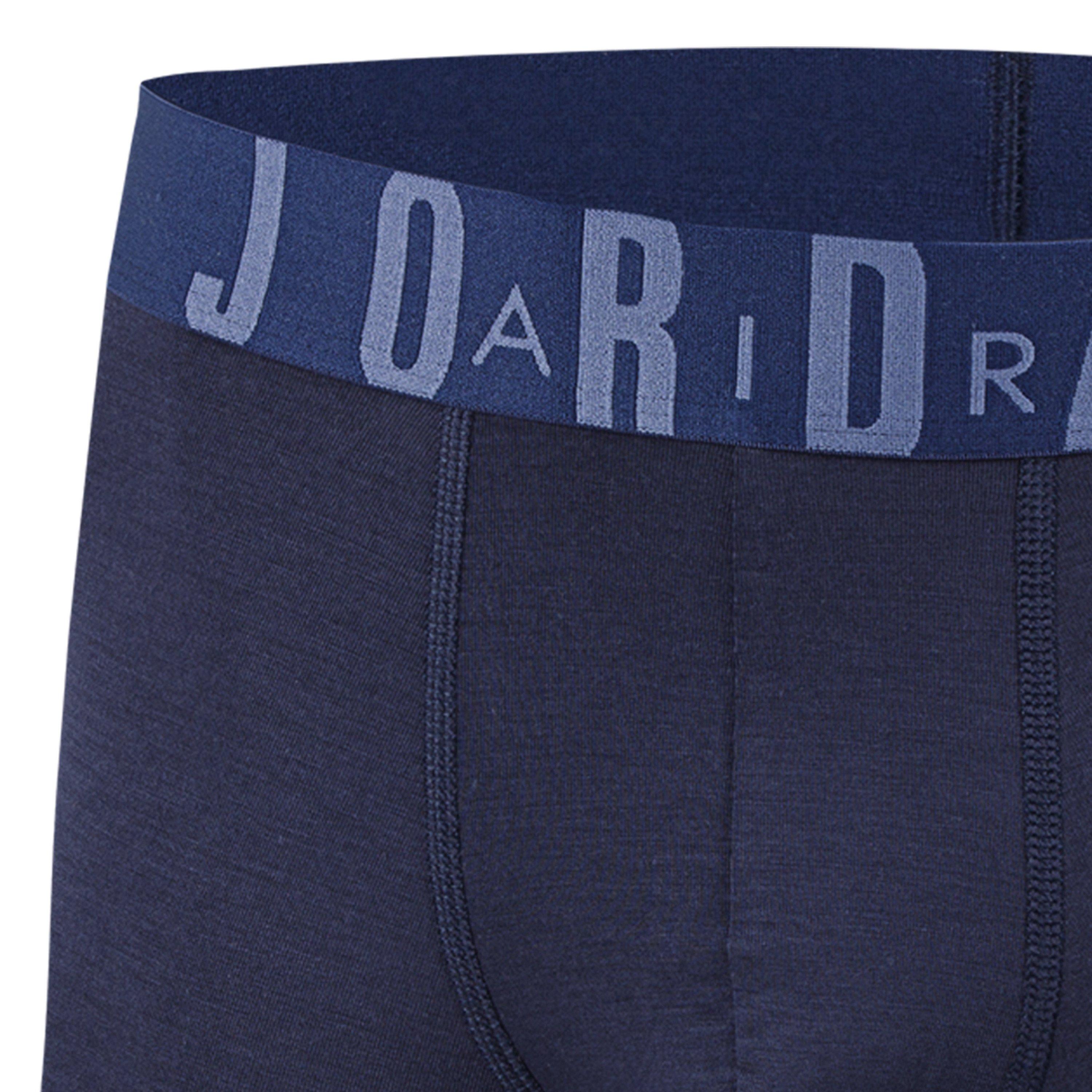 Jordan Men's Flight Modal 3-Pack Boxer Briefs -Blue/Navy/Grey - BLUE/NAVY/GREY Thumbnail View 3