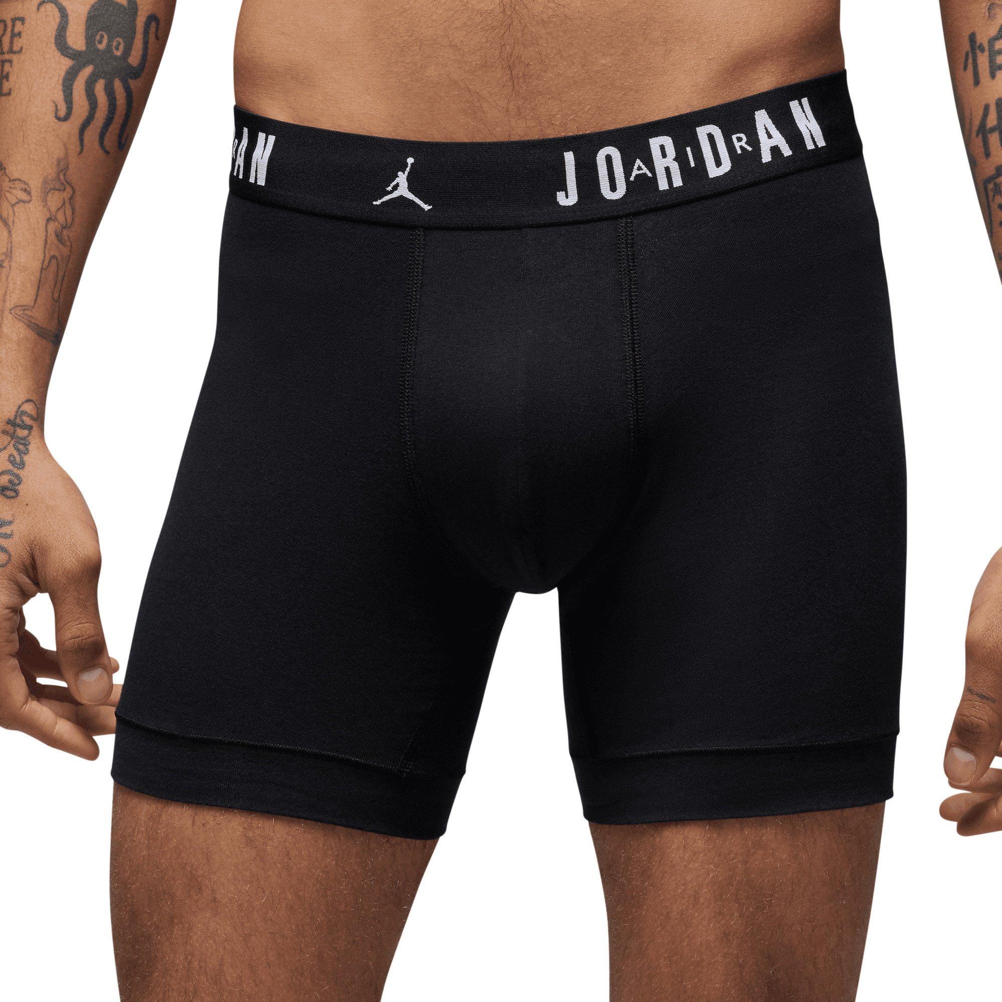 Jordan Men's Flight Cotton Core 3-Pack Boxer Brief - Black - BLACK Thumbnail View 1
