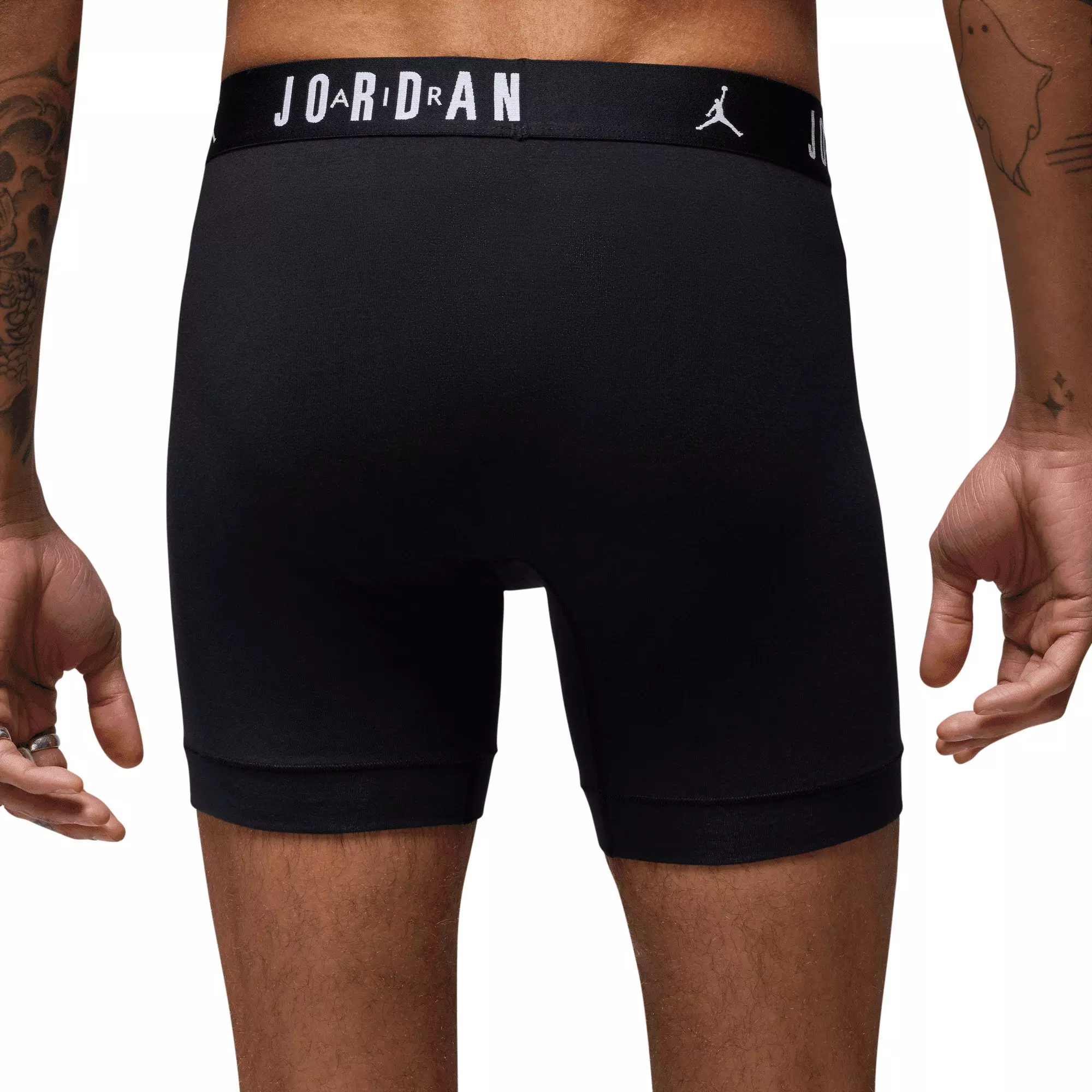Jordan Men's Flight Cotton Core 3-Pack Boxer Brief -Black - BLACK