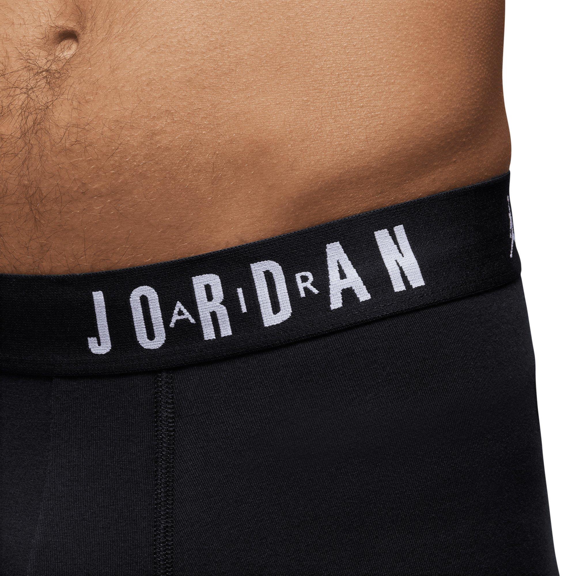 Jordan Men's Flight Cotton Core 3-Pack Boxer Brief - Black - BLACK Thumbnail View 2