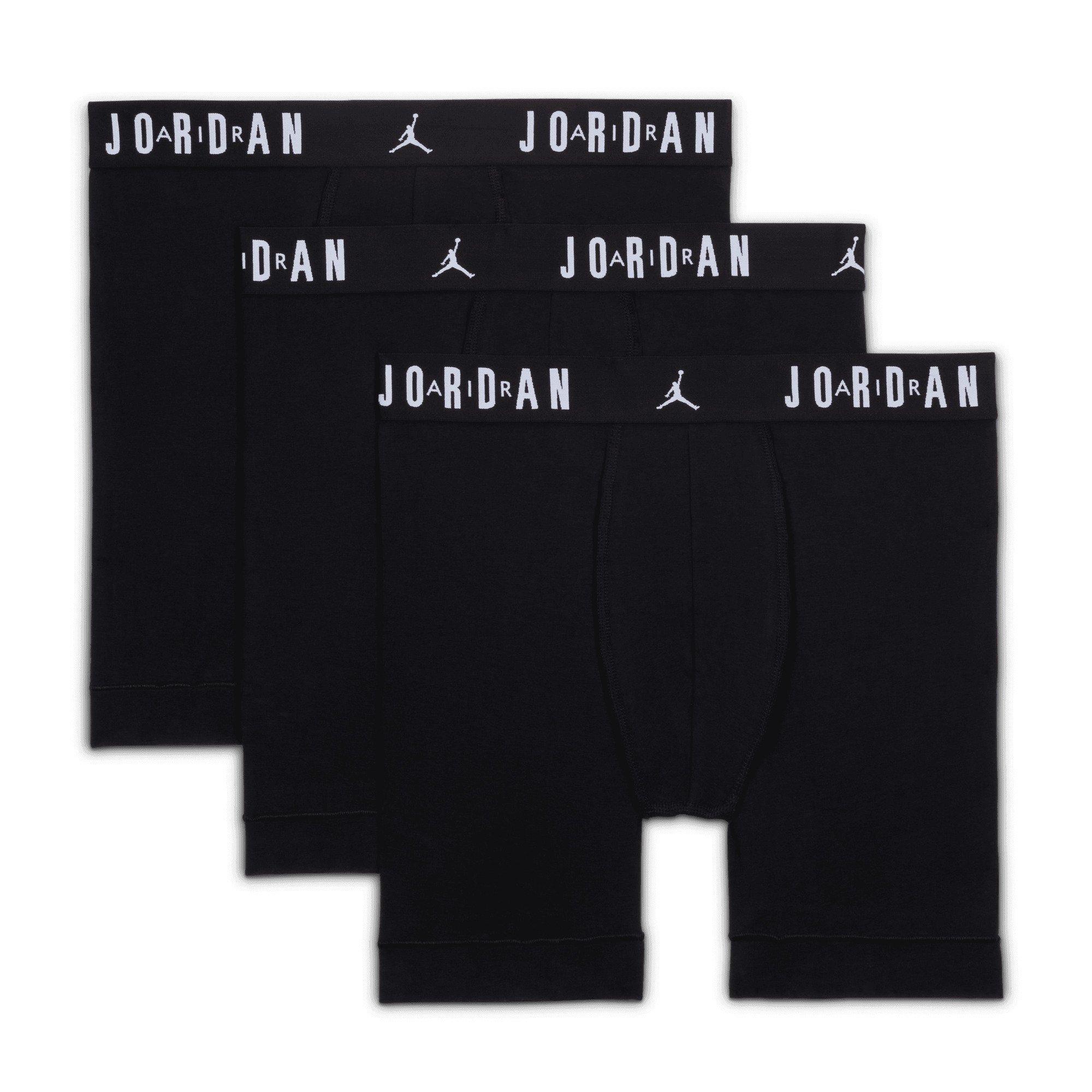 Jordan Men's Flight Cotton Core 3-Pack Boxer Brief - Black - BLACK Thumbnail View 5