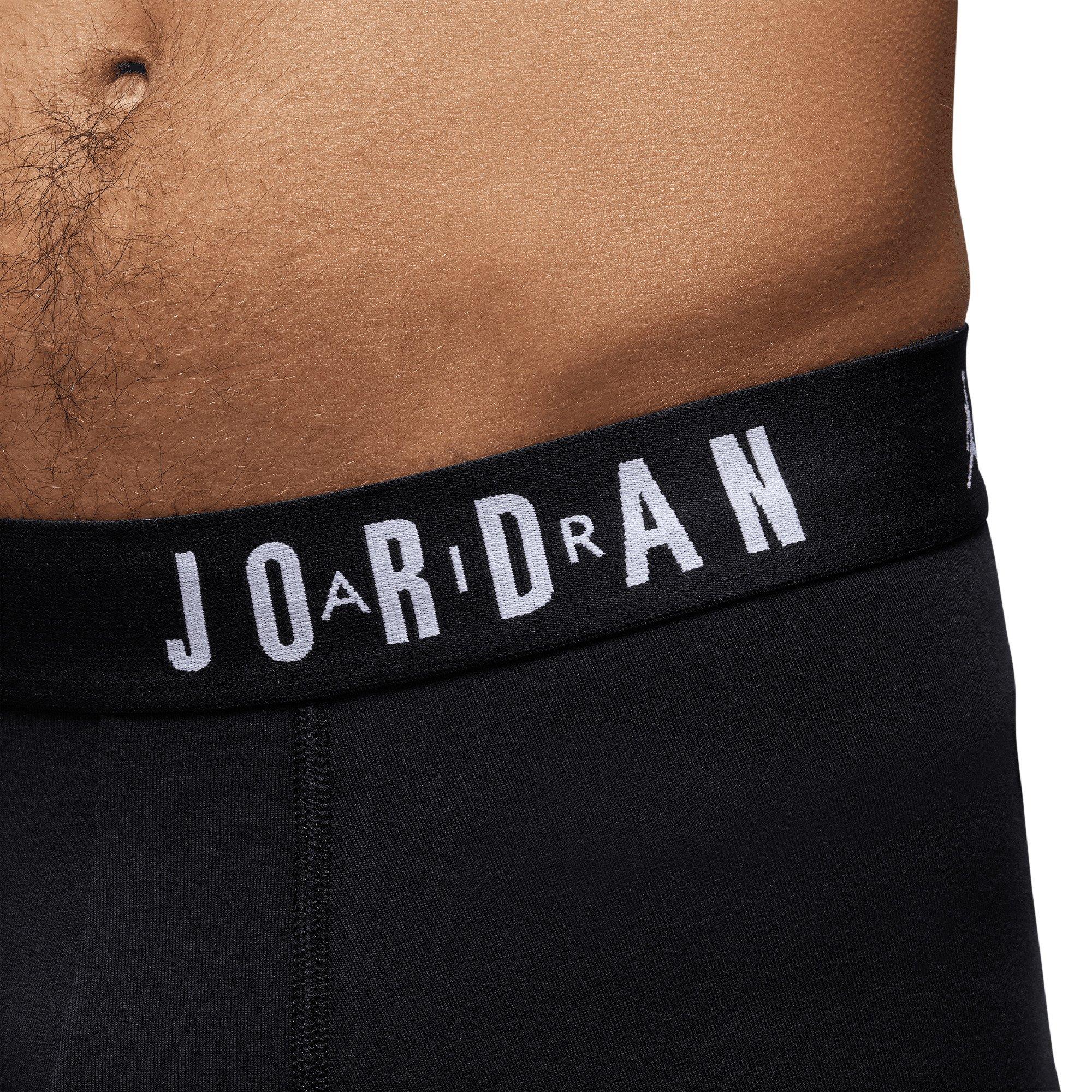Jordan Men's Flight Cotton Core 3-Pack Boxer Brief -Blue/Black/Grey - BLUE/BLACK/GREY Thumbnail View 5