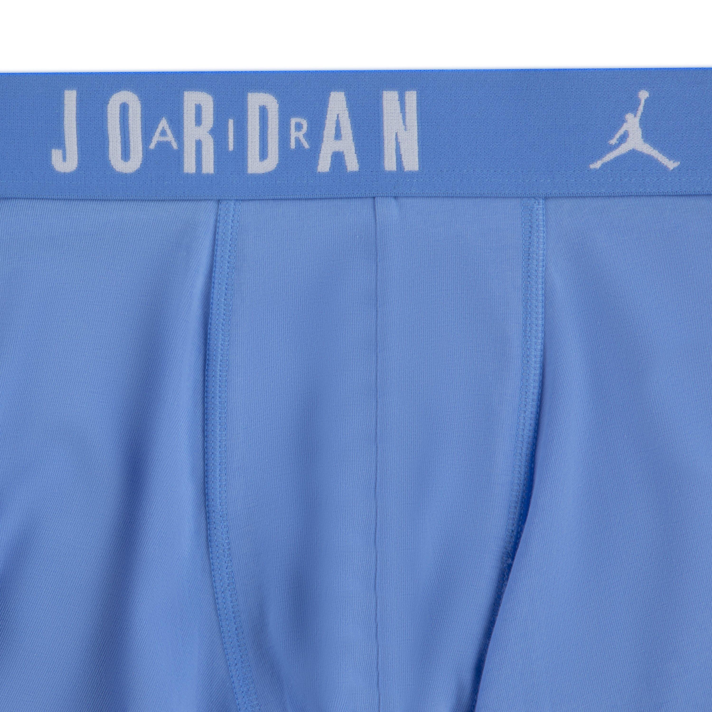 Jordan Men's Flight Cotton Core 3-Pack Boxer Brief - Blue/Black/Grey - BLUE/BLACK/GREY Thumbnail View 6
