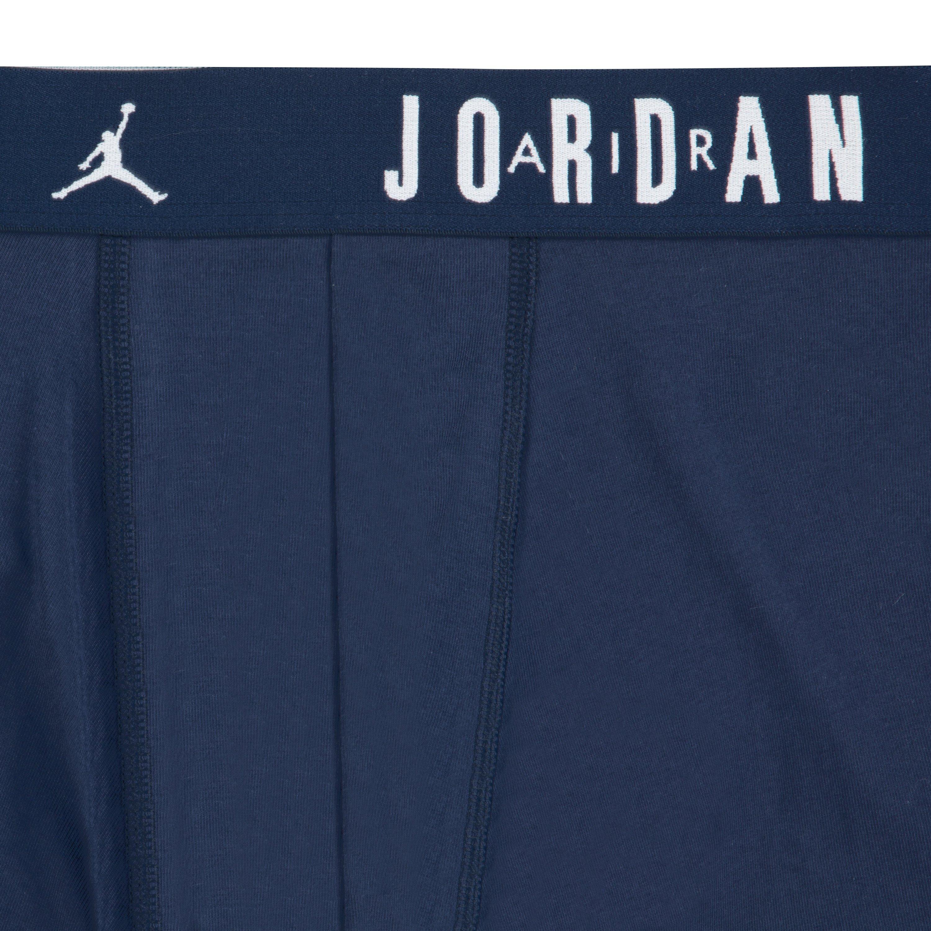 Jordan Men's Flight Cotton Core 3-Pack Boxer Brief - Blue/Black/Grey - BLUE/BLACK/GREY Thumbnail View 7