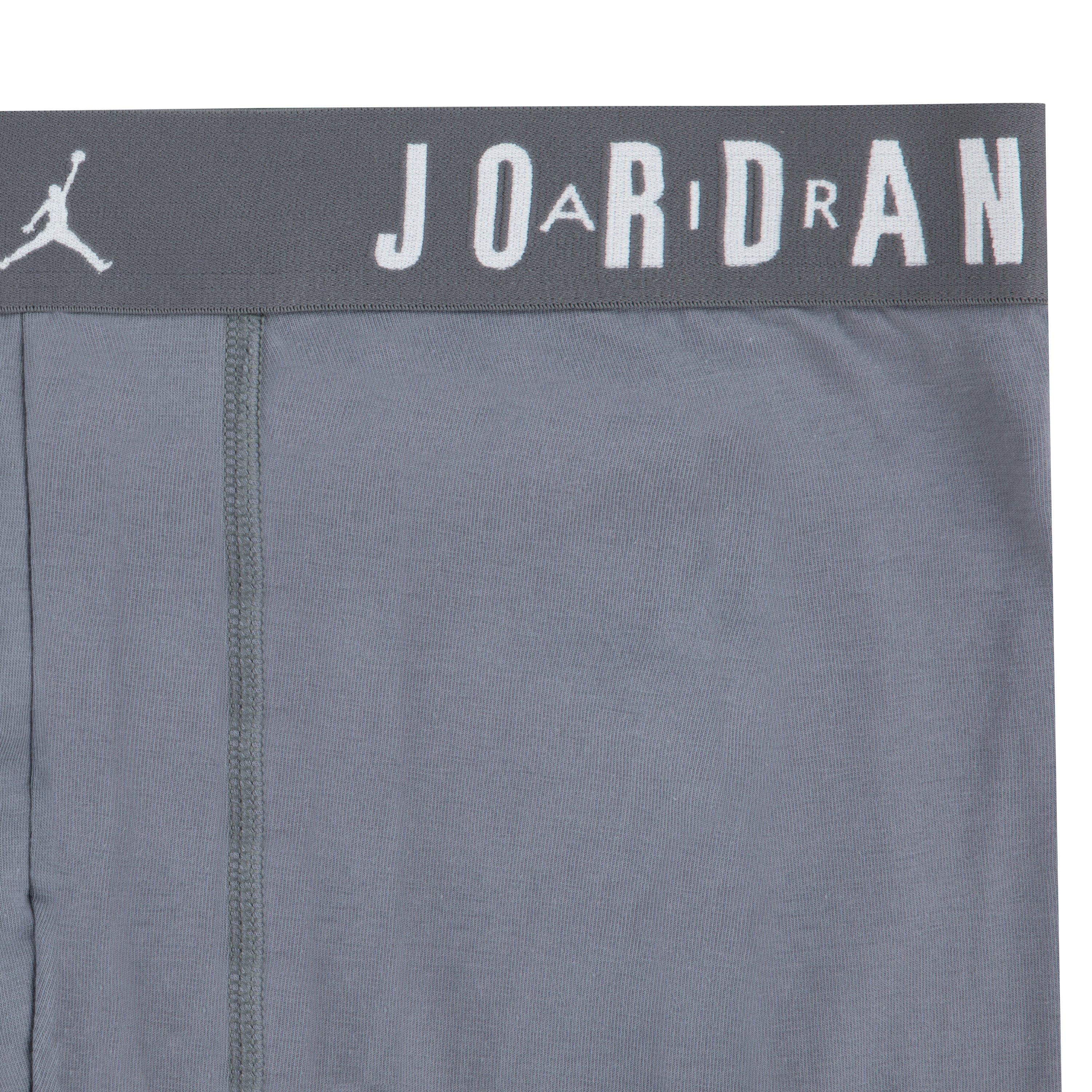 Jordan Men's Flight Cotton Core 3-Pack Boxer Brief -Blue/Black/Grey - BLUE/BLACK/GREY Thumbnail View 8