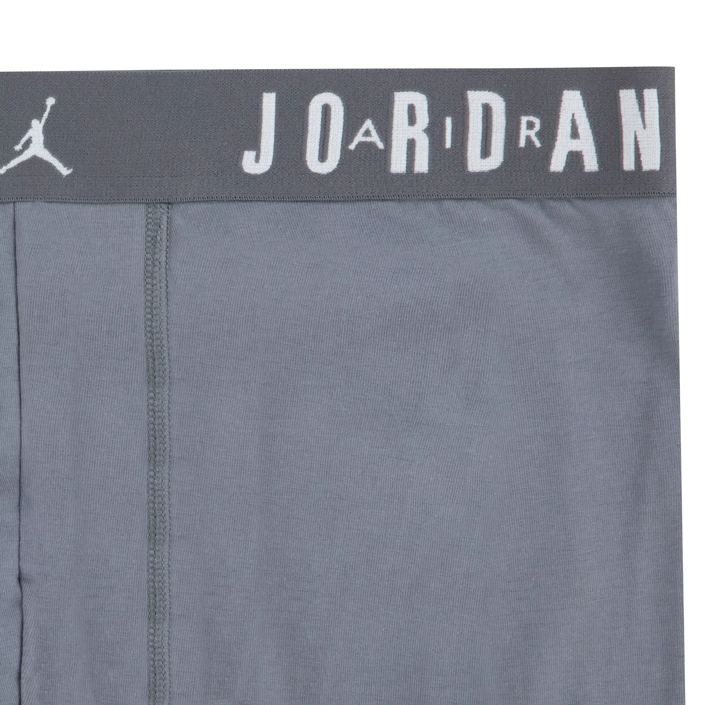 Jordan Men's Flight Cotton Core 3-Pack Boxer Brief -Blue/Black/Grey - BLUE/BLACK/GREY