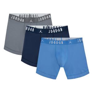 Jordan Men's Flight Cotton Core 3-Pack Boxer Brief -Blue/Black/Grey