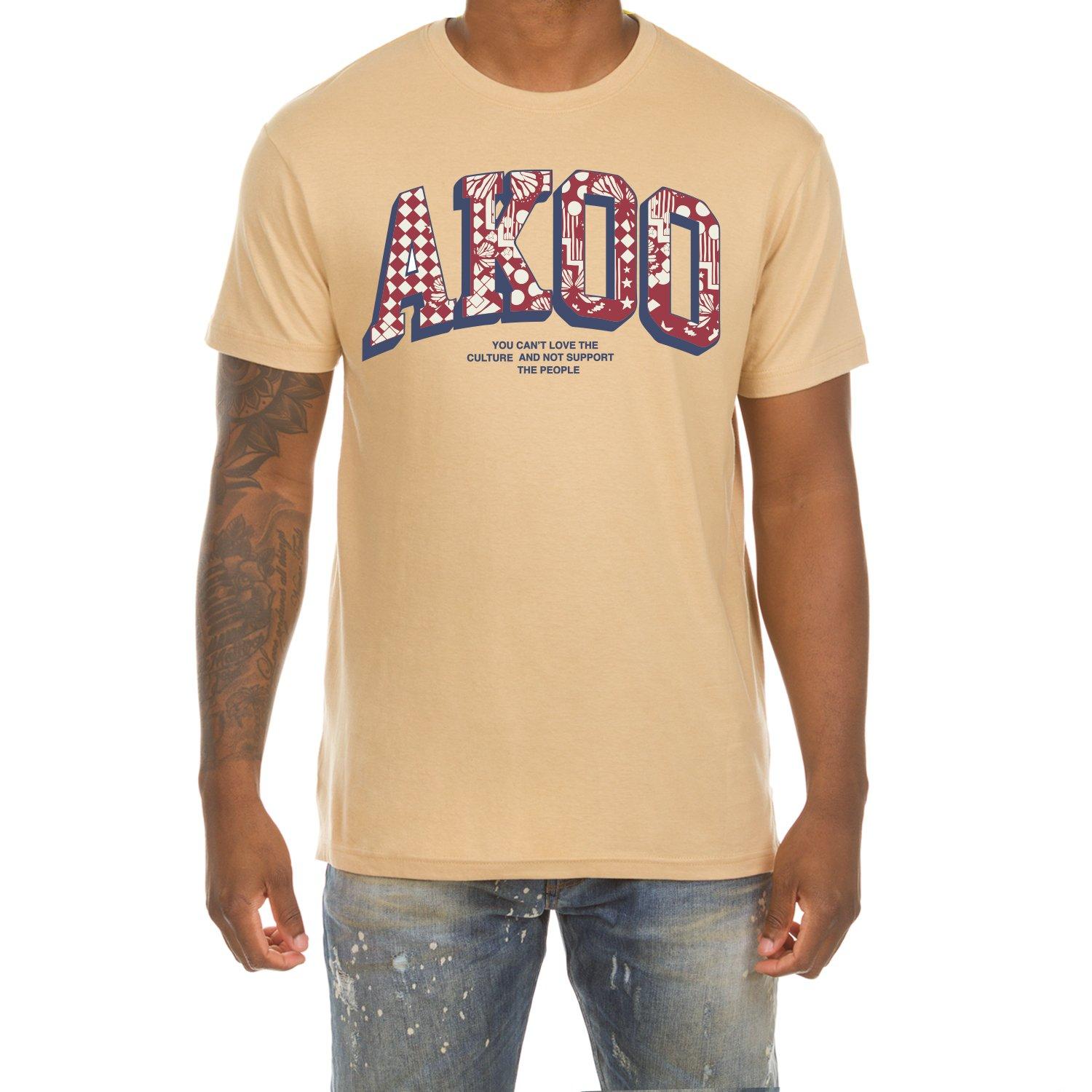 AKOO Men's Graphic Tee-Sand - SAND