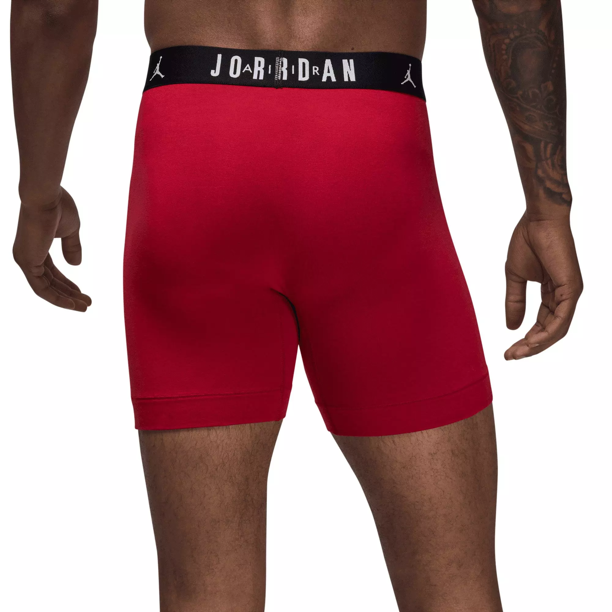 Jordan Men's Flight Cotton Core 3-Pack Boxer Brief - Red/Black/Grey - RED/BLACK/GREY