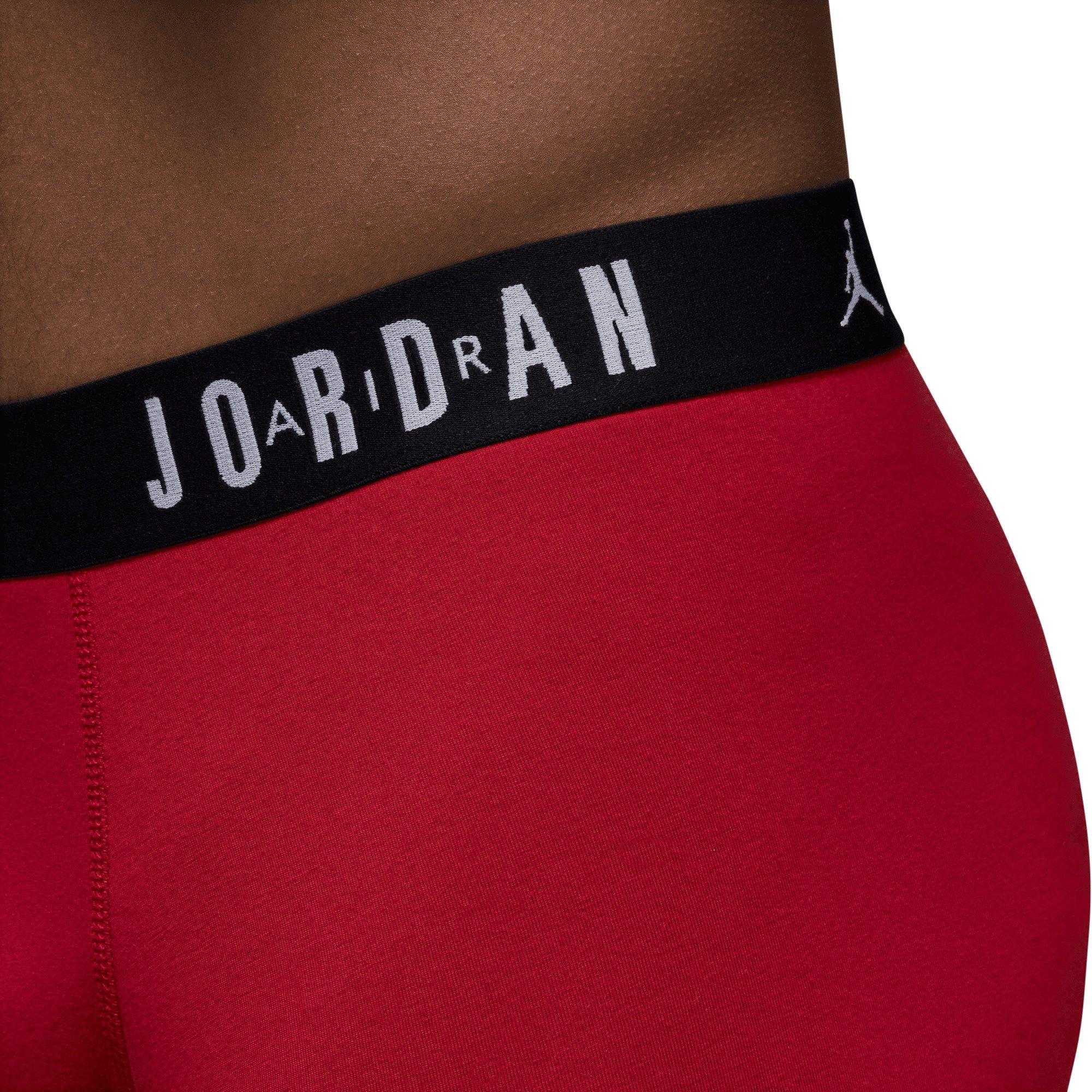 Jordan Men's Flight Cotton Core 3-Pack Boxer Brief -Red/Black/Grey - RED/BLACK/GREY Thumbnail View 5