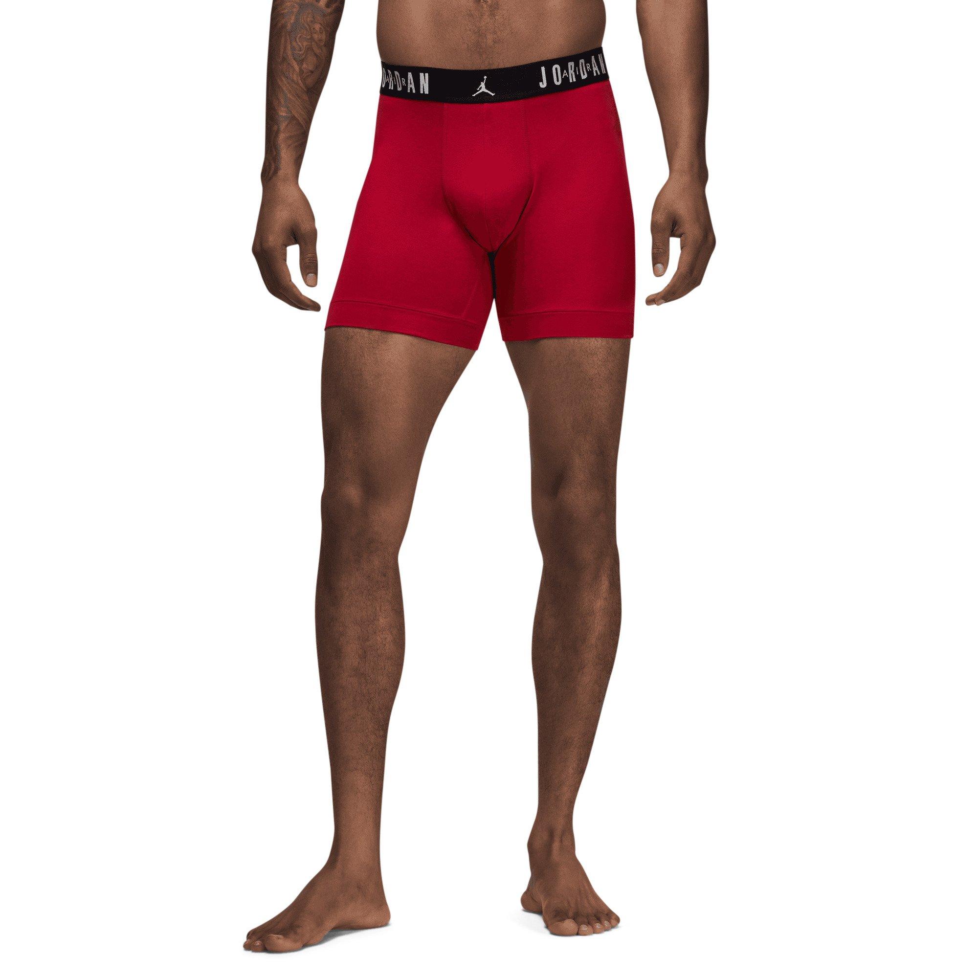 Jordan Men's Flight Cotton Core 3-Pack Boxer Brief - Red/Black/Grey - RED/BLACK/GREY Thumbnail View 6