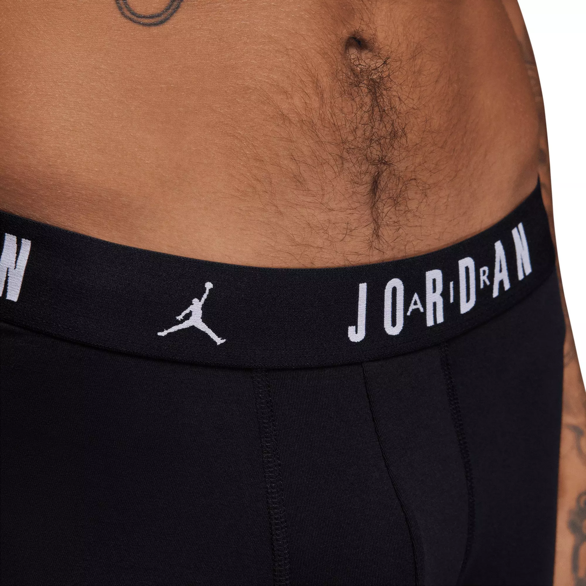 Jordan Men's Dri-FIT Cotton Essentials 2-pack Flight Boxer Briefs - Black - BLACK