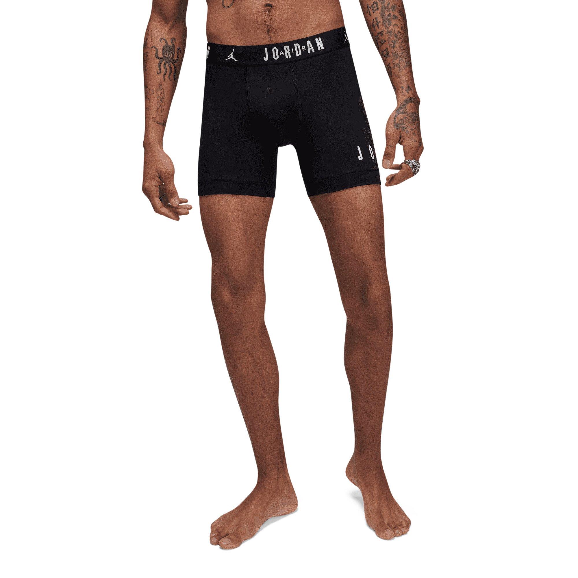 Jordan Men's Dri-FIT Cotton Essentials 2-pack Flight Boxer Briefs - Black - BLACK Thumbnail View 5