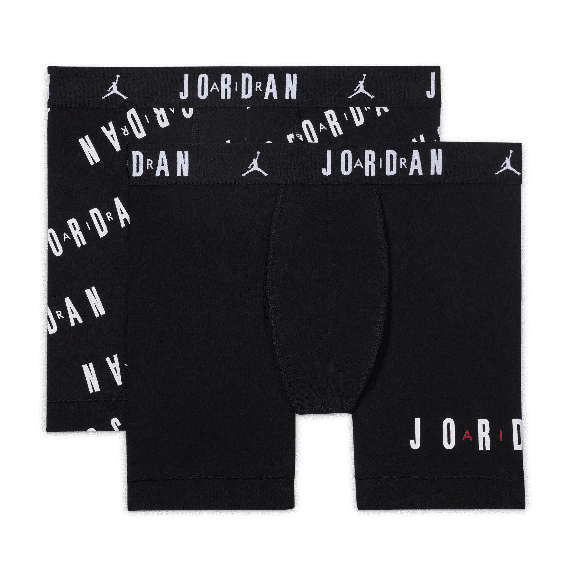 Jordan Men's Dri-FIT Cotton Essentials 2-pack Flight Boxer Briefs -Black - BLACK Thumbnail View 6