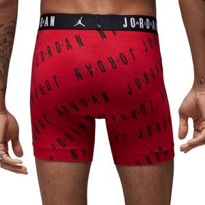 Jordan Men's Dri-FIT Cotton Essentials 2-pack Flight Boxer Briefs -Red/Black