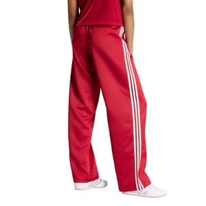 adidas Originals Women's Satin SST Loose Track Pant - Red/White