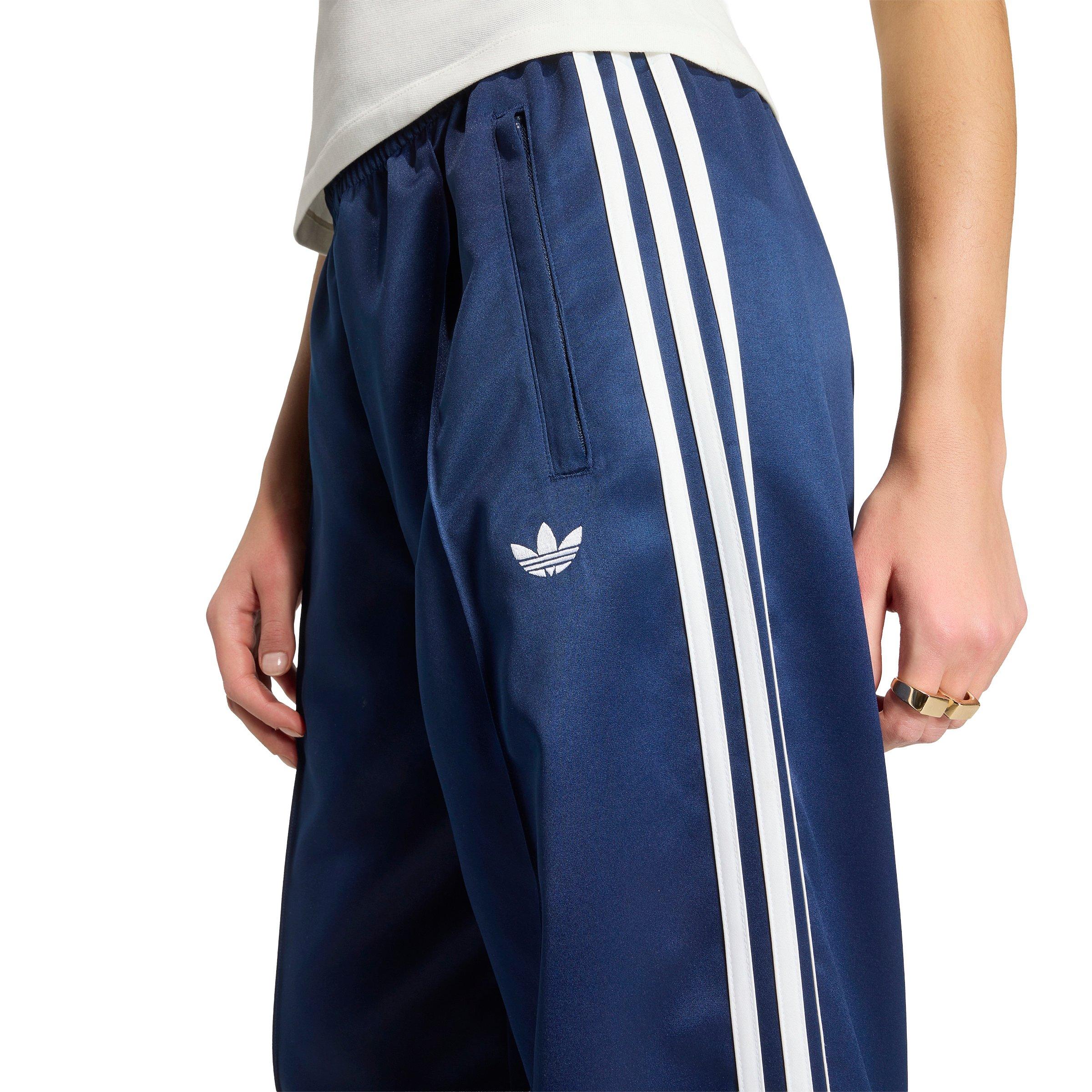 adidas Originals Women's Satin SST Loose Track Pant - Blue/White - BLUE/WHITE Thumbnail View 3