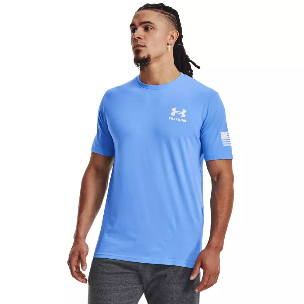 Under Armour Men's Freedom Flag Camo T-Shirt - BLUE/WHITE
