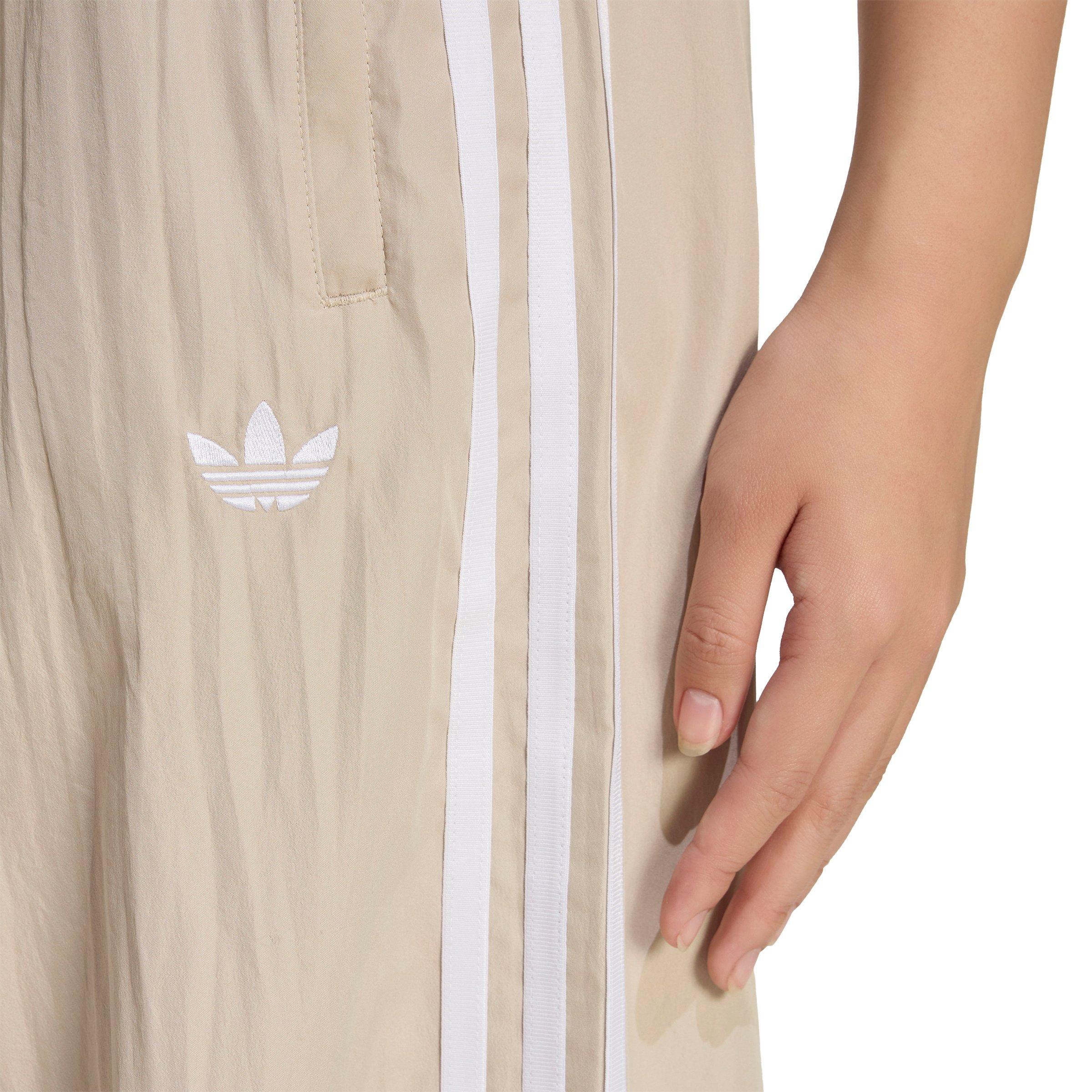 adidas Originals Women's Firebird Adilenium Track Pants - Khaki/White - KHAKI/WHITE Thumbnail View 3