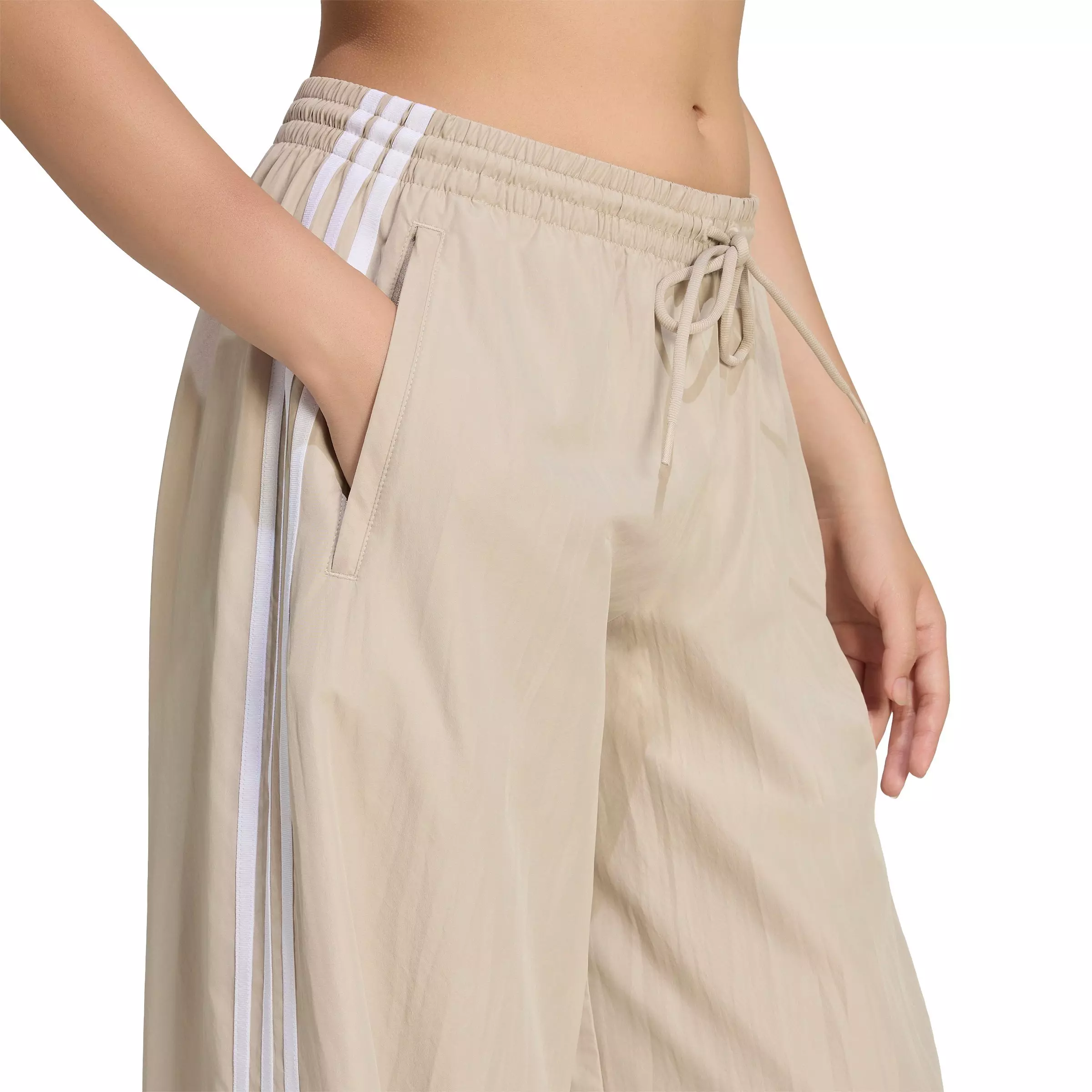adidas Originals Women's Firebird Adilenium Track Pants - Khaki/White - KHAKI/WHITE