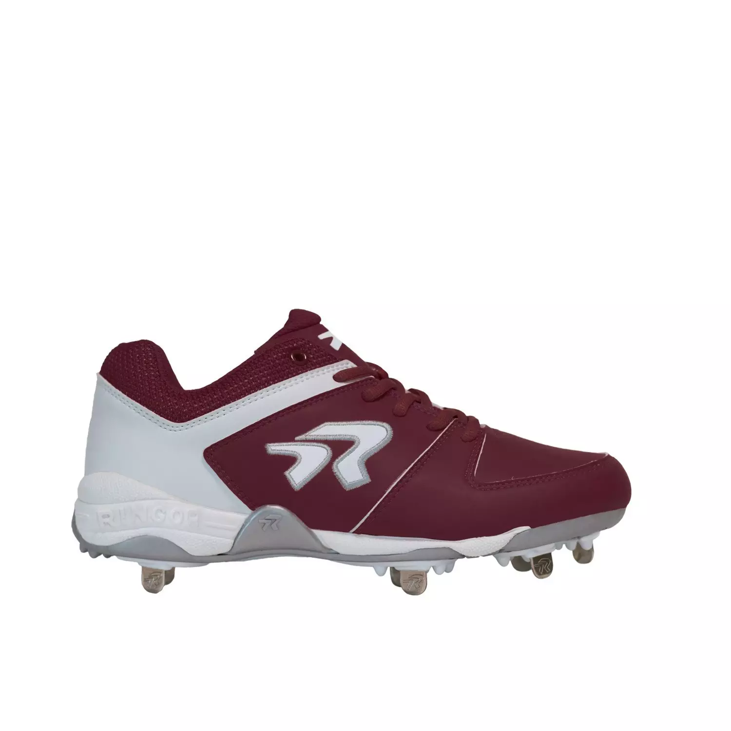 RIP-IT Ringor Flite "Maroon/White" Women's Softball Cleat with Spikes - MAROON/WHITE