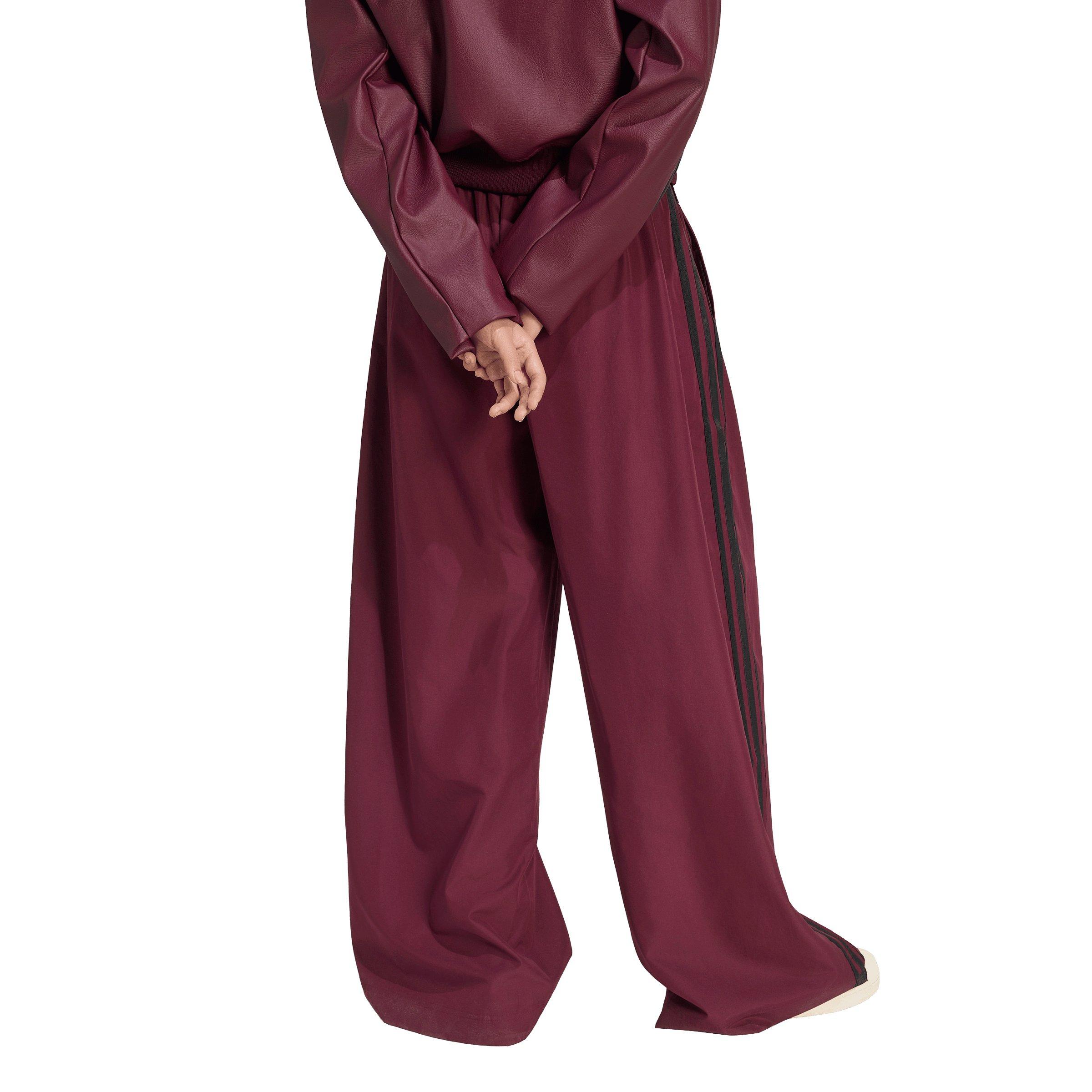 adidas Originals Women's Firebird Adilenium Track Pants - Maroon/Black - MAROON/BLACK Thumbnail View 2