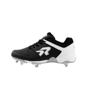 RIP-IT Ringor Flite "Black/White" Women's Softball Cleat with Spikes