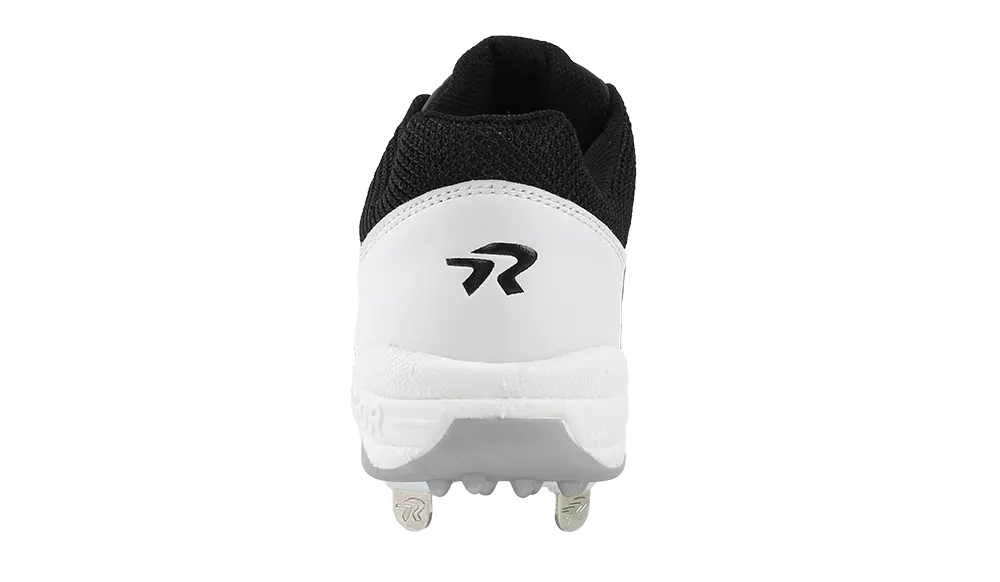 RIP-IT Ringor Flite "Black/White" Women's Softball Cleat with Spikes - BLACK/WHITE