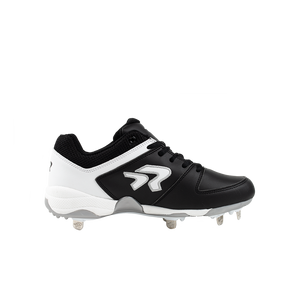 RIP-IT Ringor Flite "Black/White" Women's Softball Cleat with Spikes