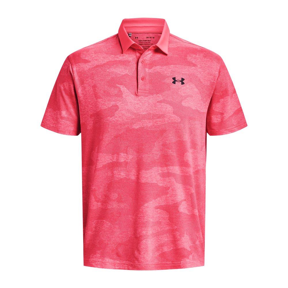 Pink under armour outlet polo mens