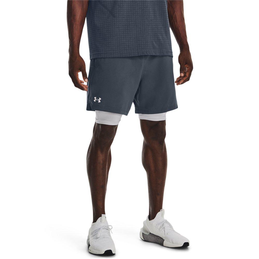 Under Armour Men's Vanish Woven 2-in-1 Shorts - GREY Thumbnail View 1