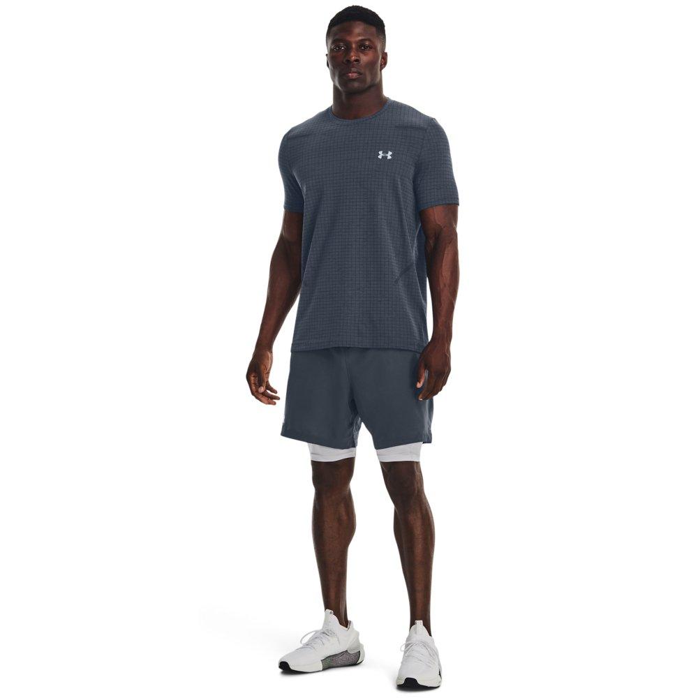 Under Armour Men's Vanish Woven 2-in-1 Shorts - GREY Thumbnail View 3