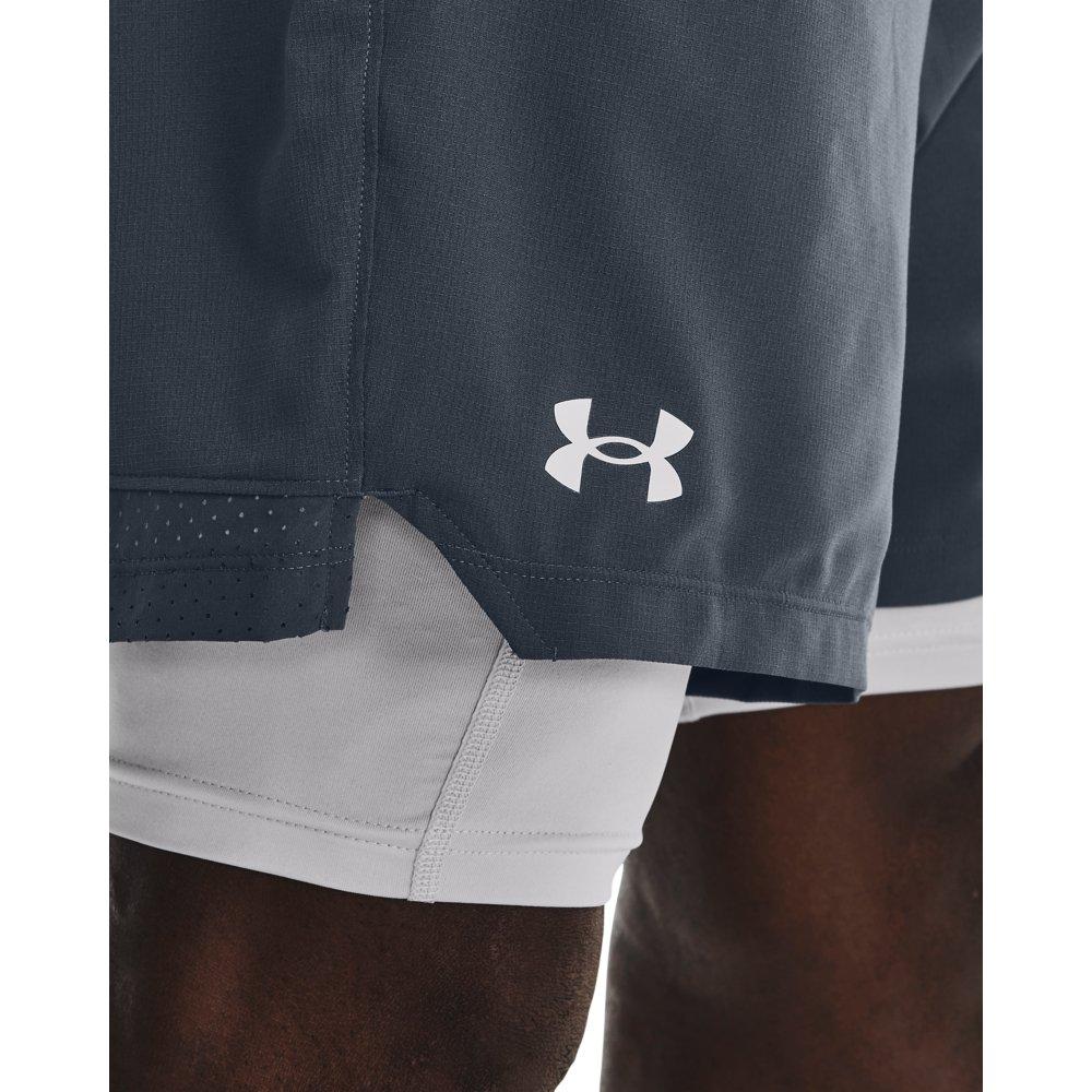 Under Armour Men's Vanish Woven 2-in-1 Shorts - GREY Thumbnail View 4