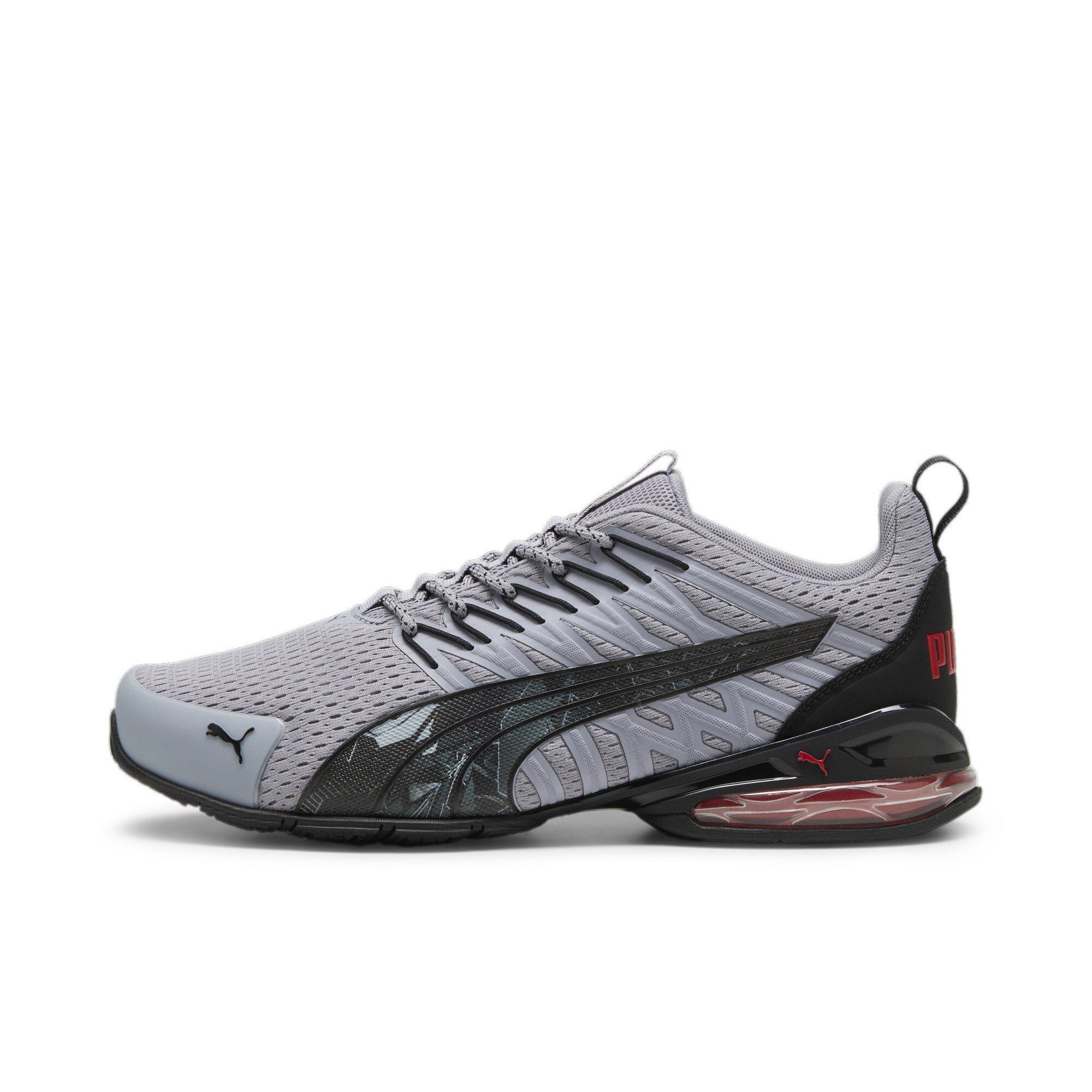 PUMA Voltaic Evo Retrofuture Grey Black Red Men s Running Shoe Hibbett