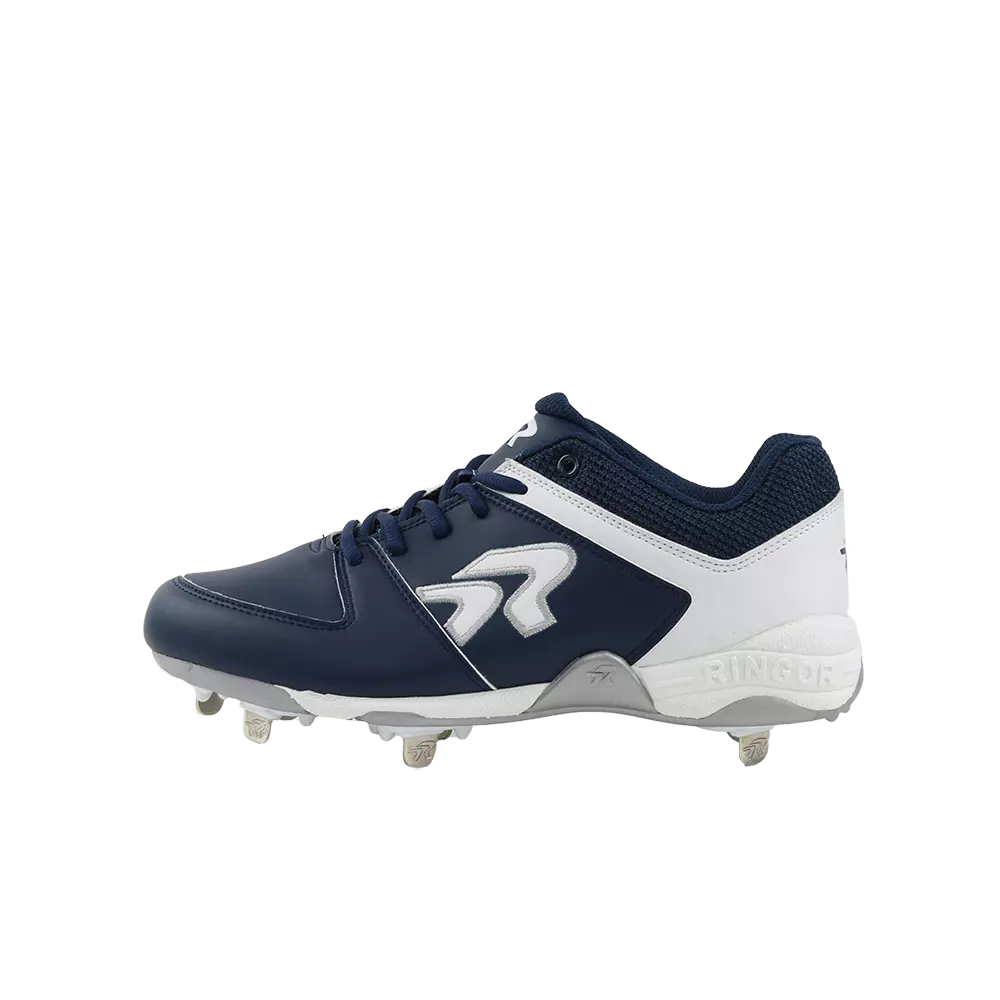 RIP-IT Ringor Flite "Navy/White" Women's Softball Cleat with Spikes - NAVY/WHITE