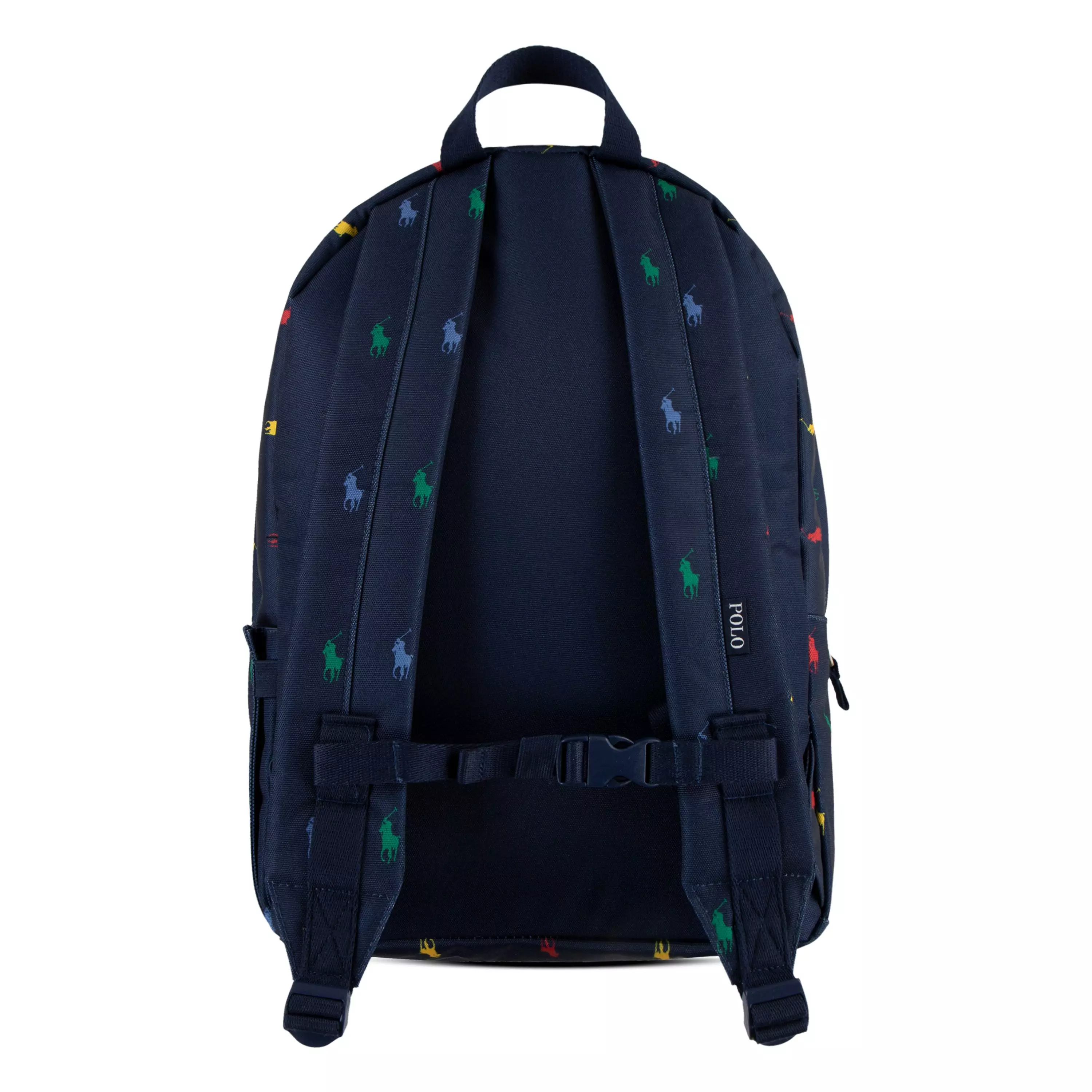 Polo Ralph Lauren Allover Logo Printed Large Backpack - Navy - NAVY