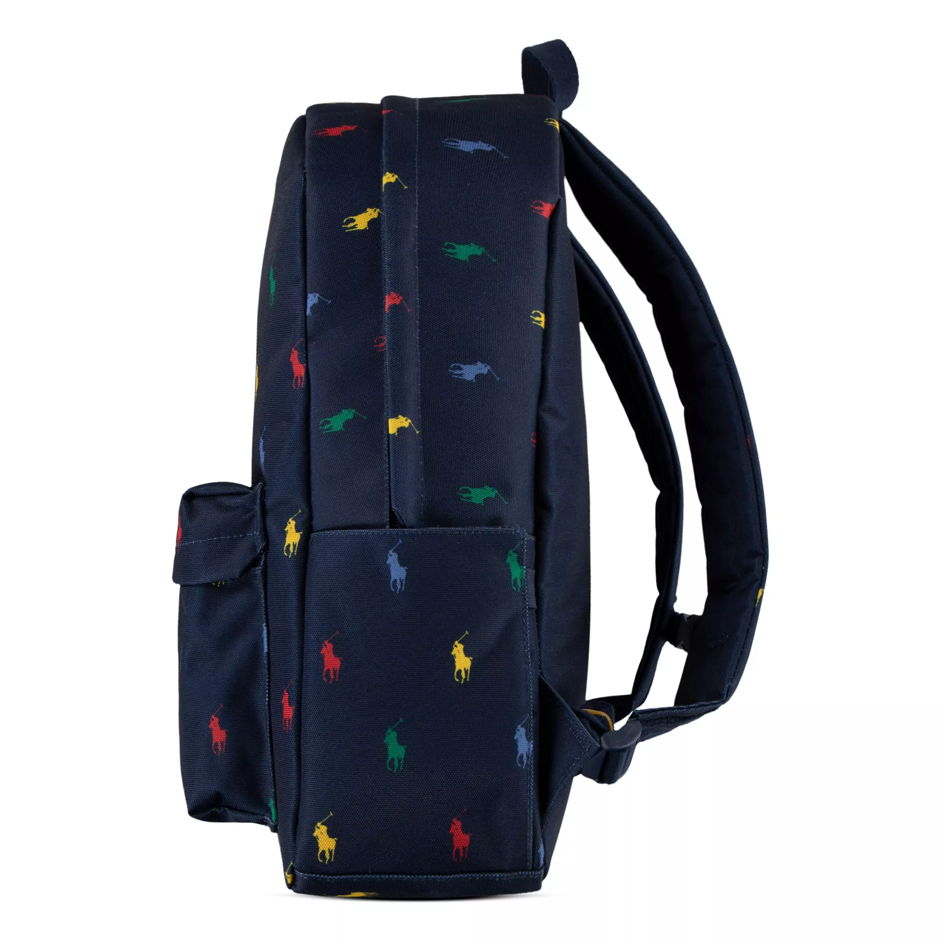 Polo Ralph Lauren Allover Logo Printed Large Backpack - Navy - NAVY