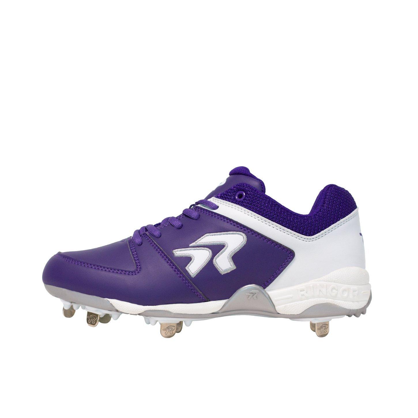 Purple girls hot sale softball cleats