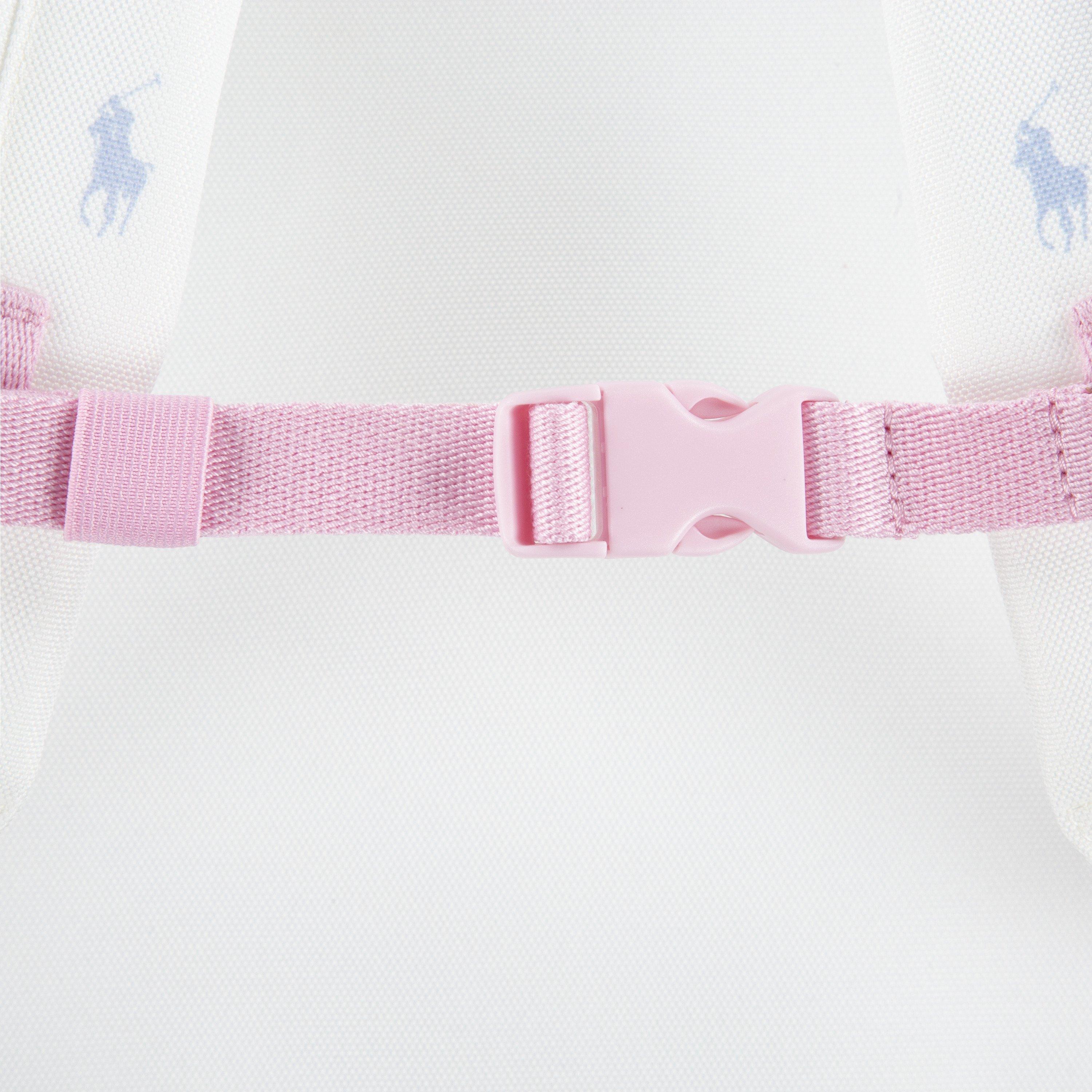 Polo Ralph Lauren Allover Logo Printed Large White Backpack