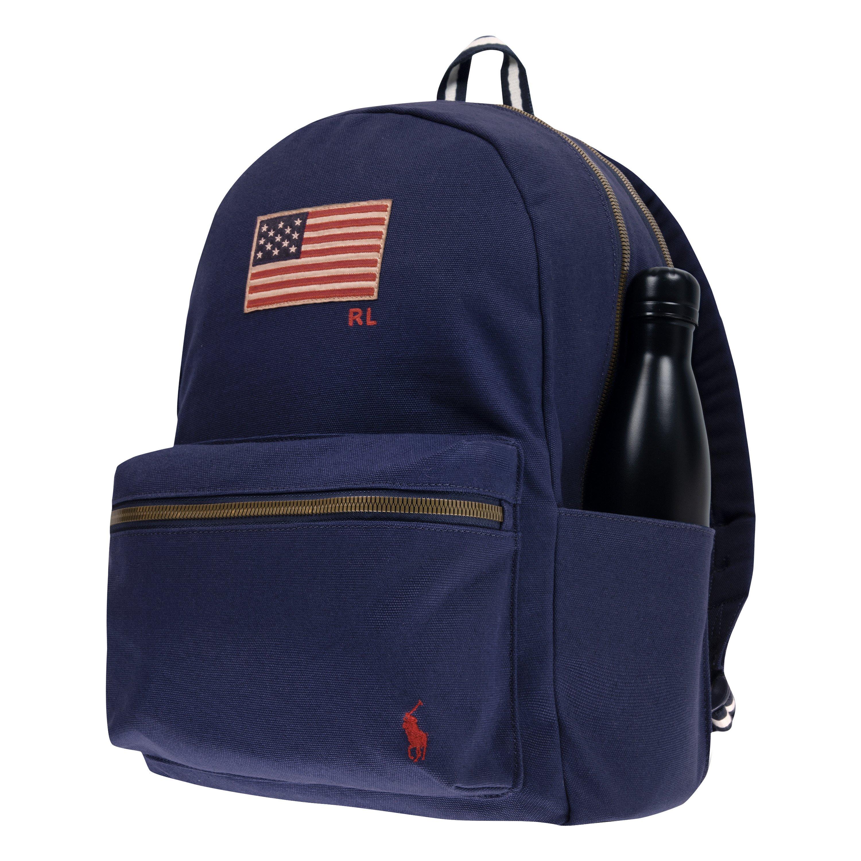 Polo Ralph Lauren Americana Backpack - Navy - NAVY Thumbnail View 5