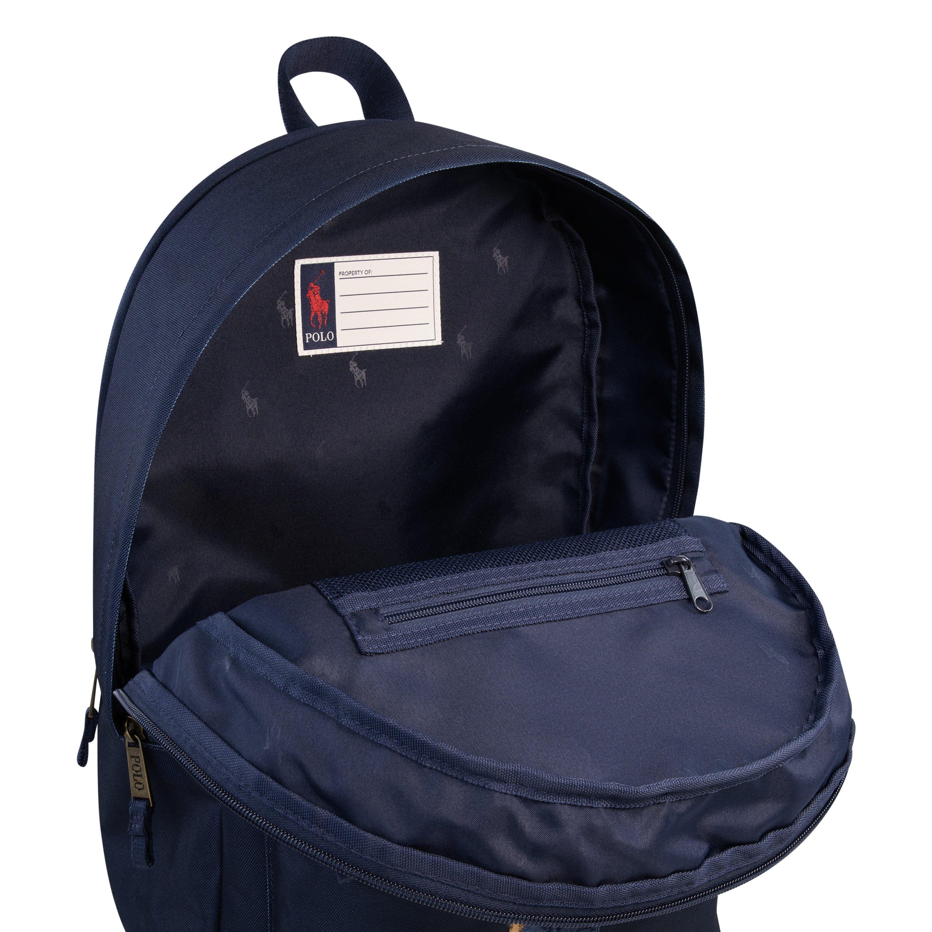Polo Ralph Lauren Bear Backpack - Navy - NAVY Thumbnail View 6