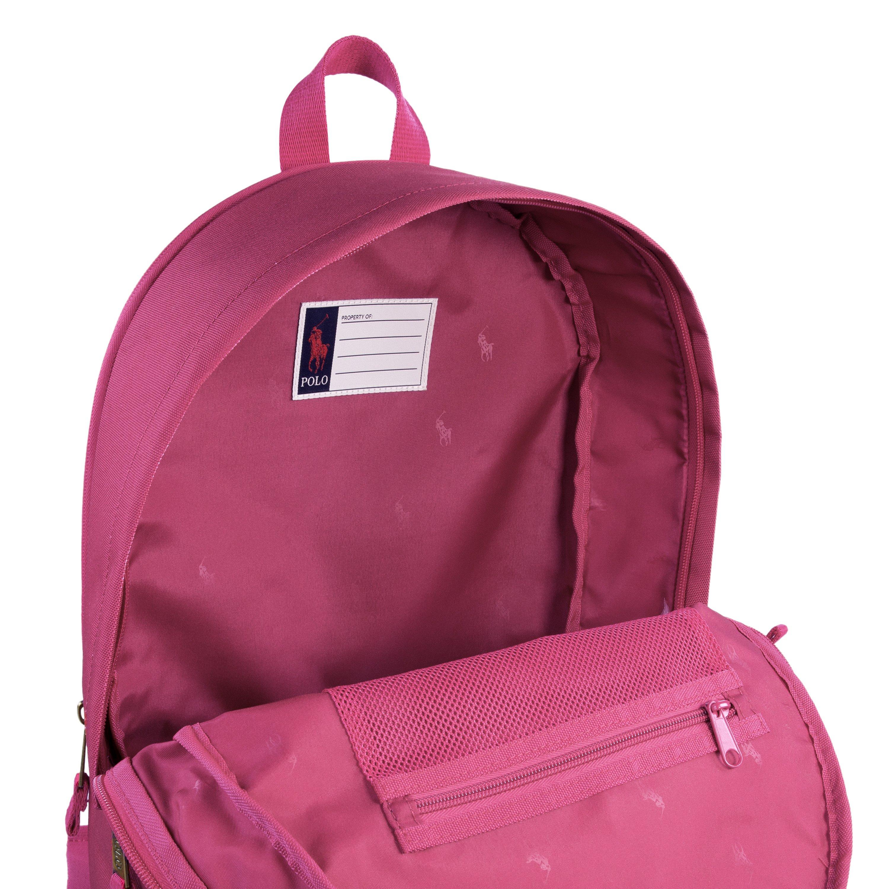 Polo Ralph Lauren Poly Pony Backpack - Pink - PINK Thumbnail View 6