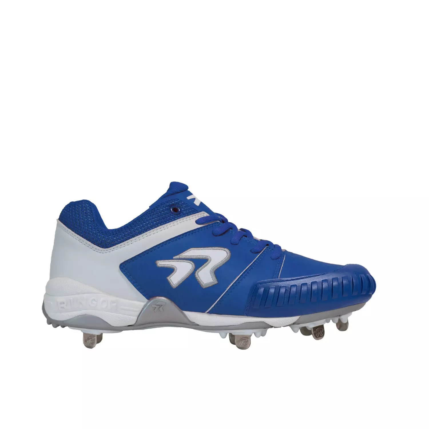 RIP-IT Ringor Flite "Royal/White" Women's Softball Cleat with Spikes and Pitching Toe - ROYAL/WHITE