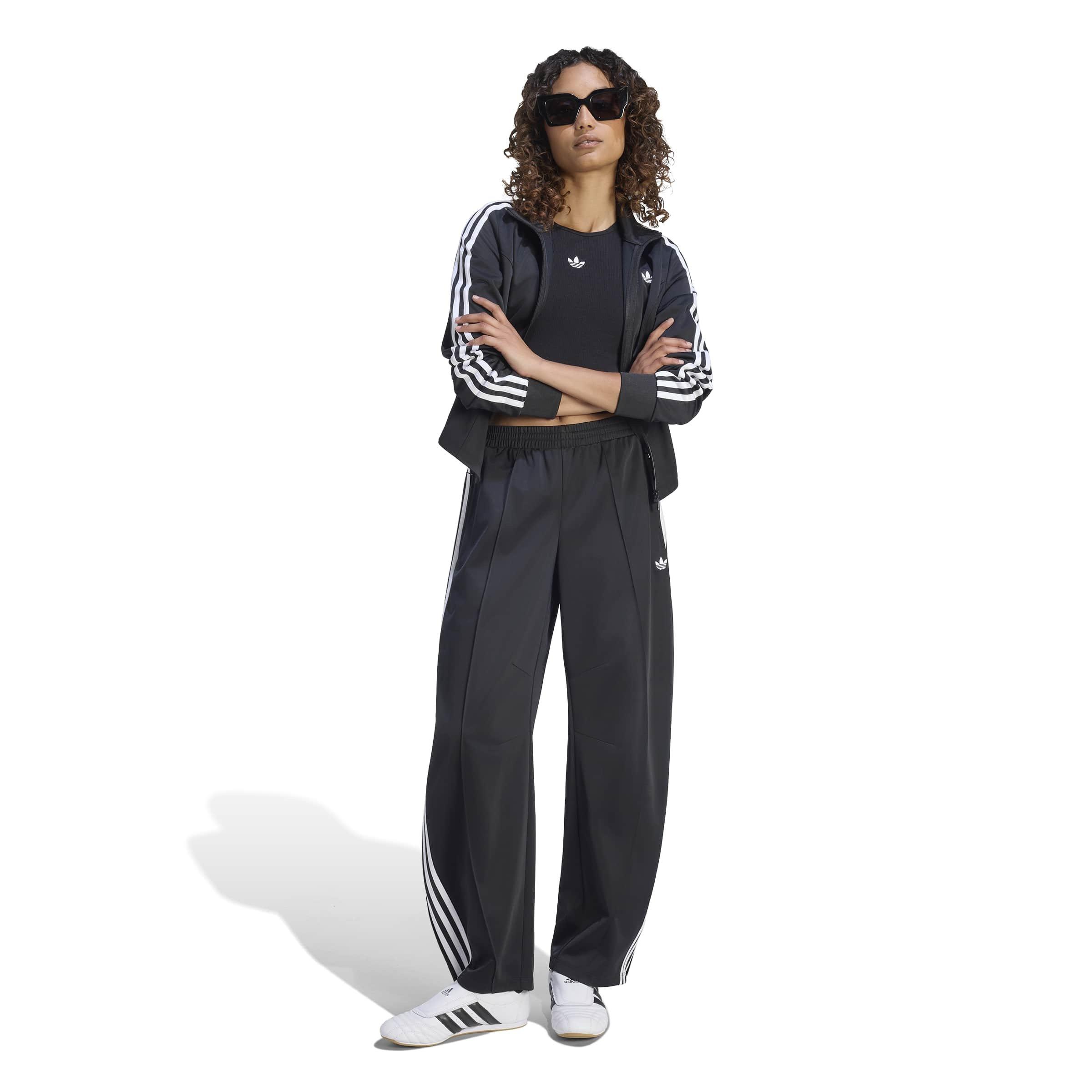 adidas Originals Women's Firebird Barrel Tracksuit Bottoms - Black - BLACK