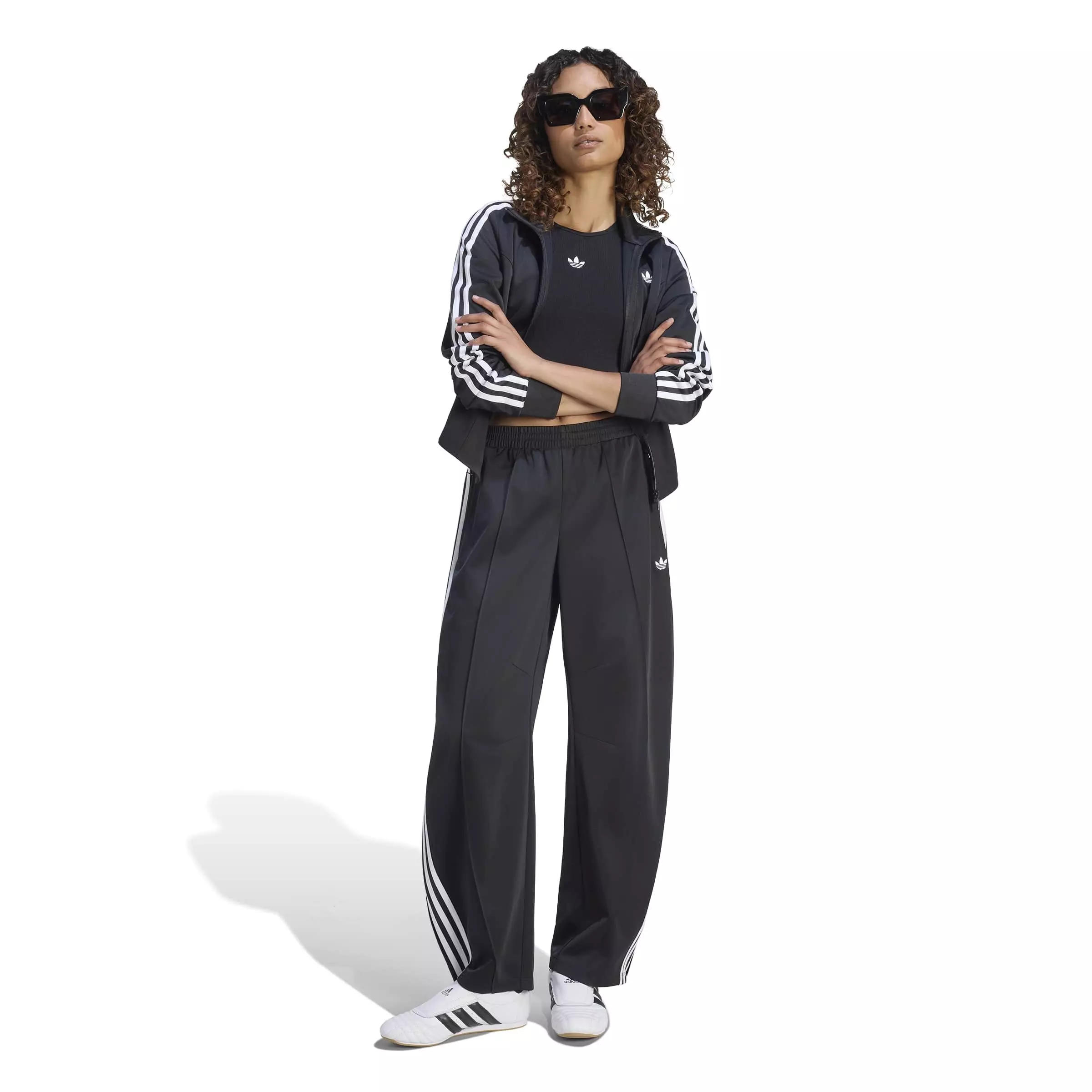 adidas Originals Women's Firebird Barrel Tracksuit Bottoms - Black - BLACK